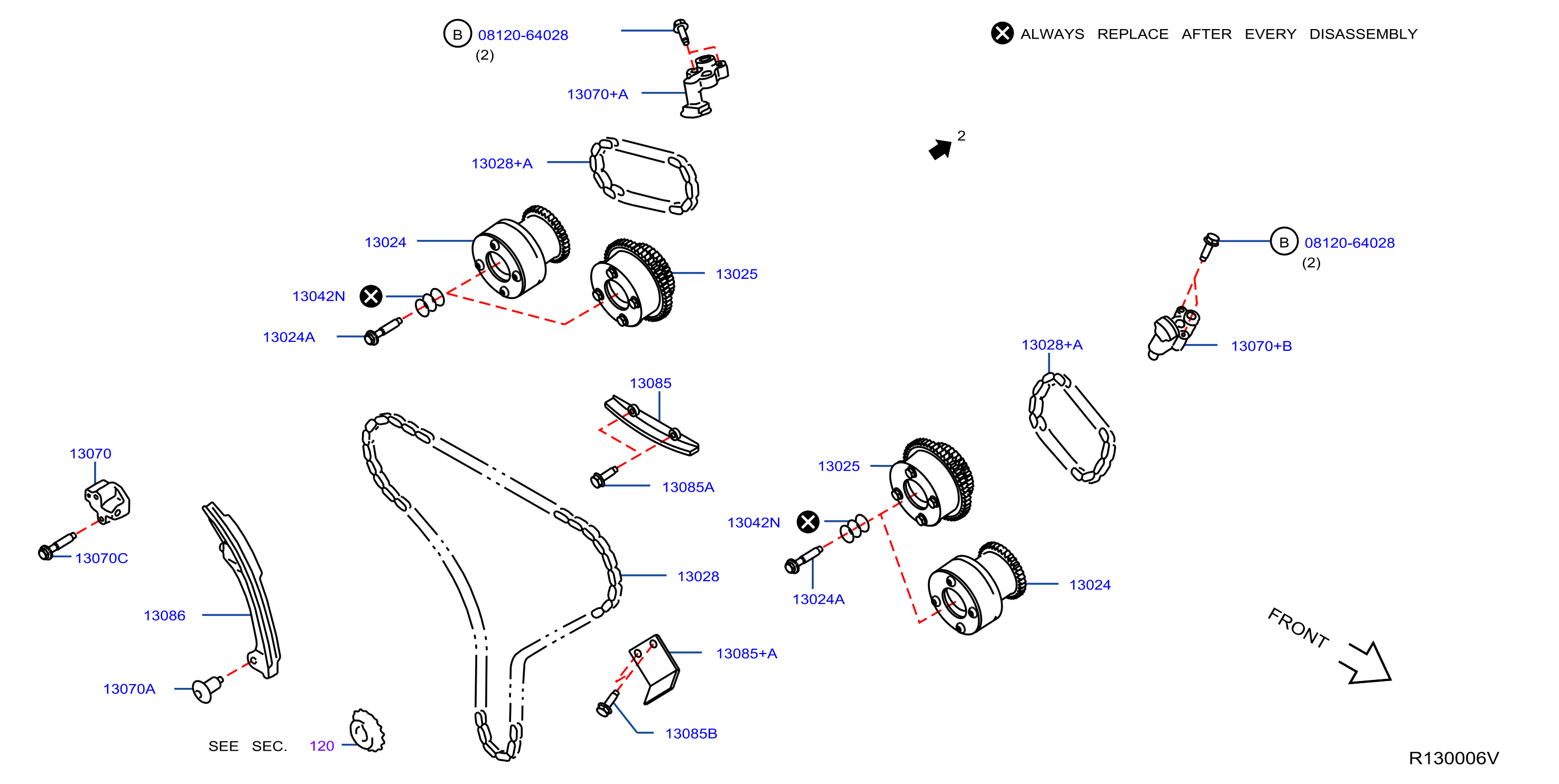 Diagram CAMSHAFT & VALVE MECHANISM for your Nissan Murano  