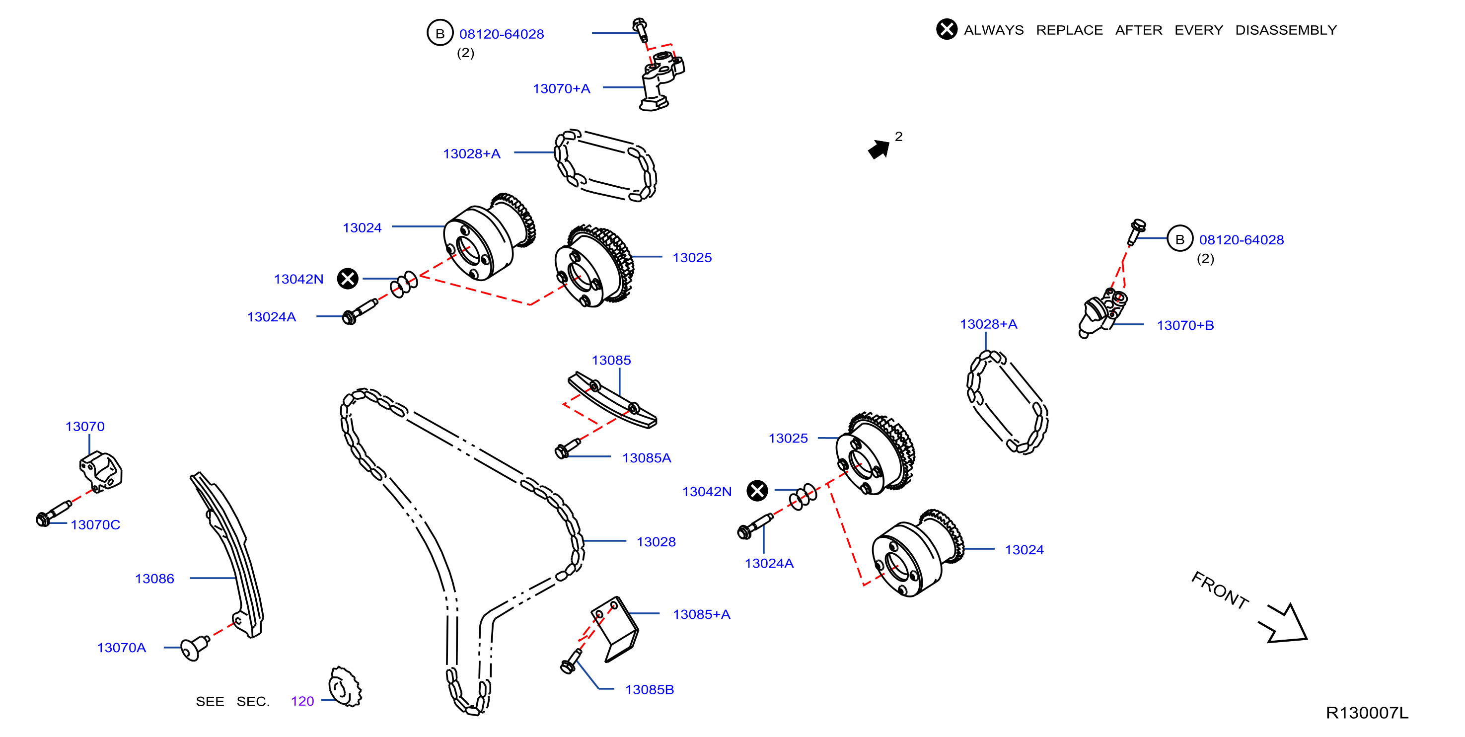 Diagram CAMSHAFT & VALVE MECHANISM for your 2015 Nissan Pathfinder SL Hybrid 