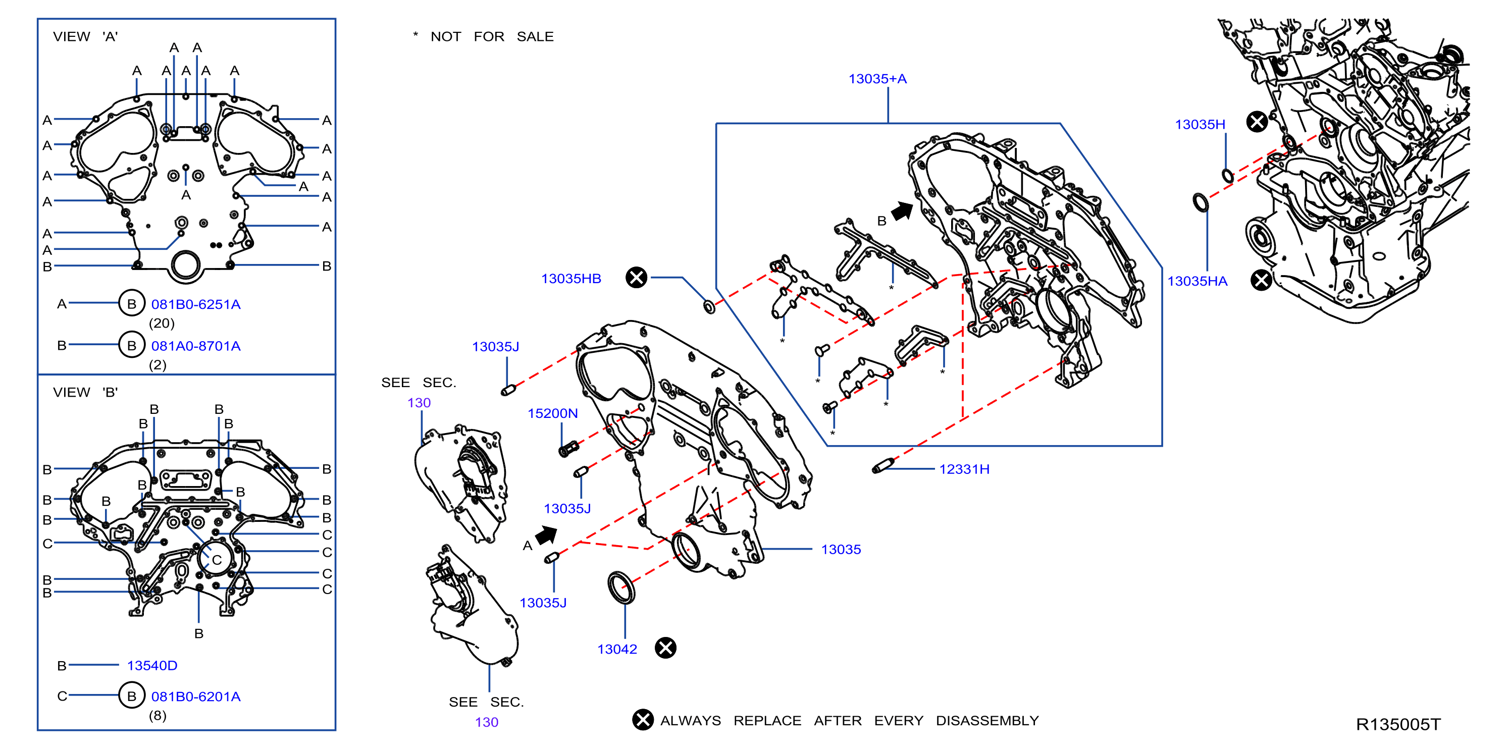 Diagram CUBIERTA DEL, BOMBA VACÍO Y FIJACIÓN for your 2016 INFINITI Q70 PREMITEC  
