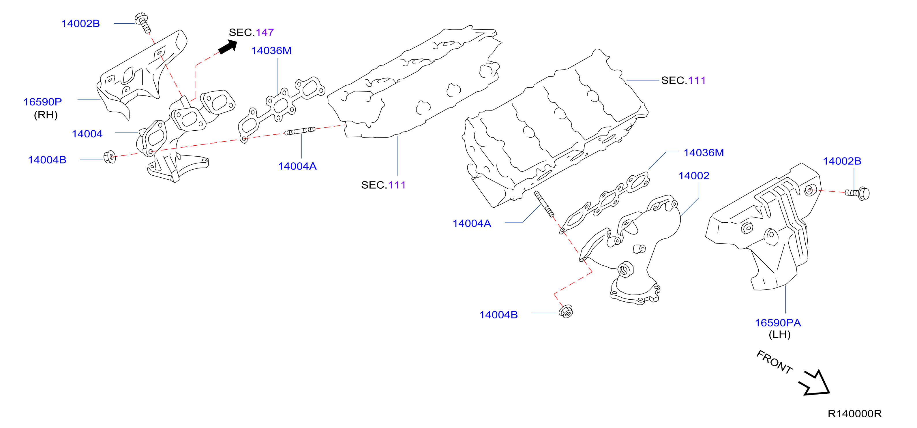 Diagram MANIFOLD for your Nissan Altima  