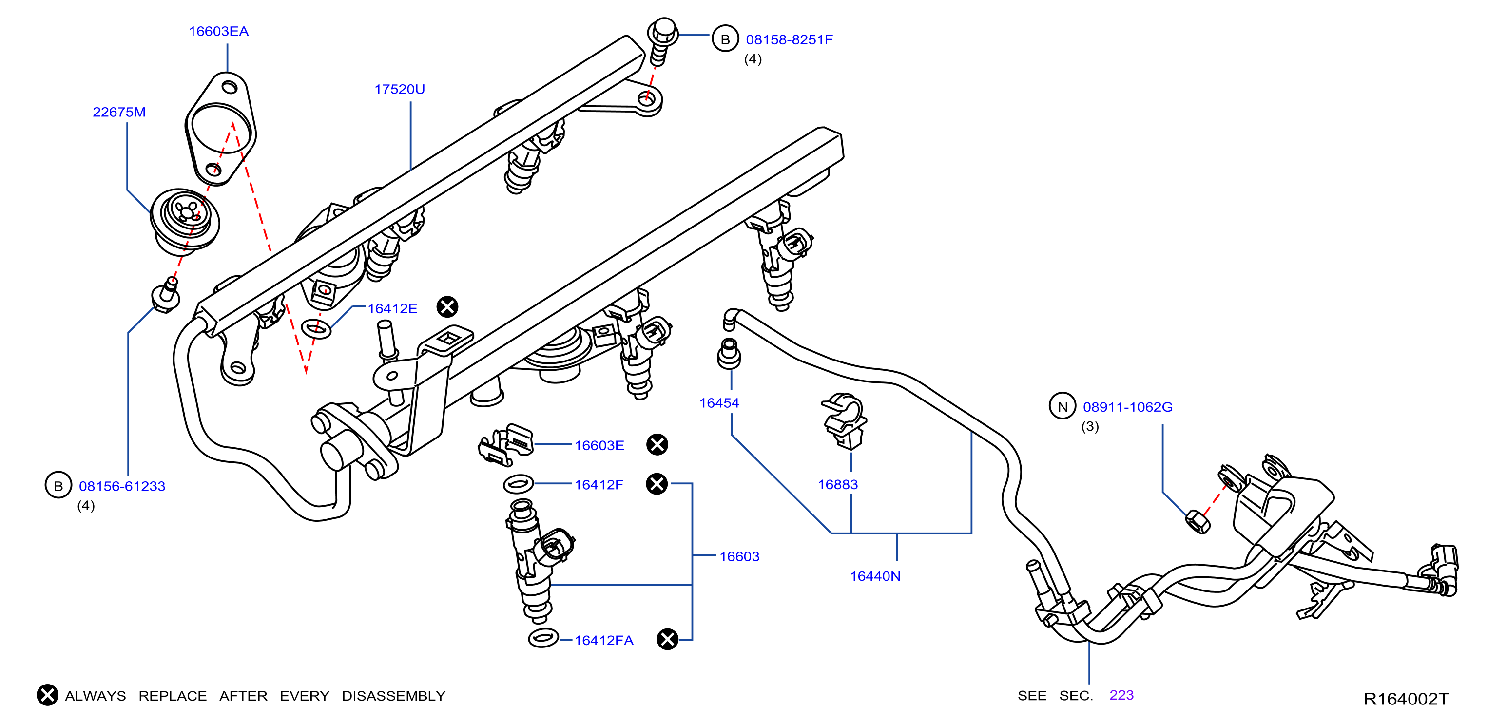 Diagram FUEL STRAINER & FUEL HOSE for your Nissan Quest  