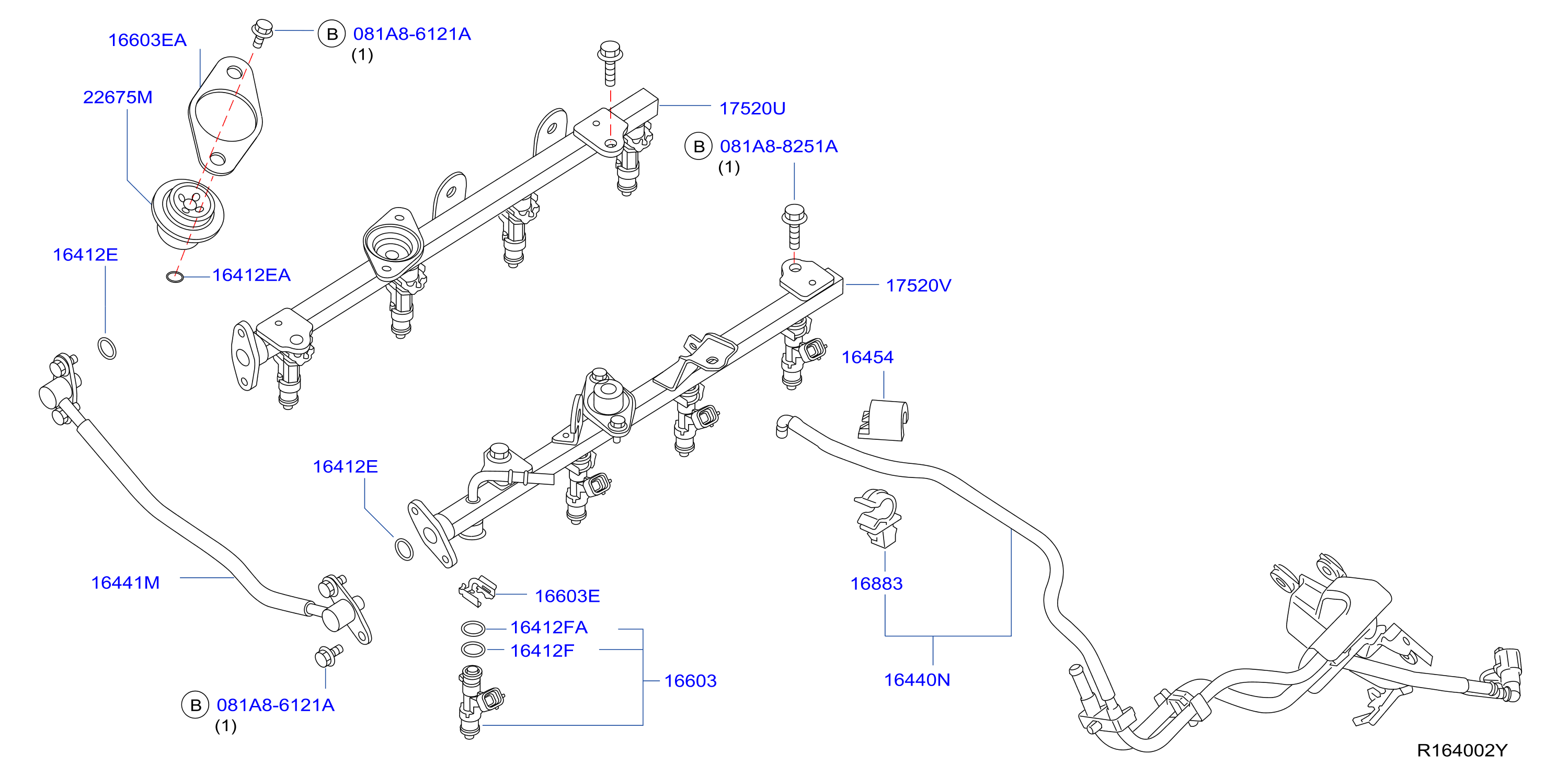 Diagram COLADOR DE COMBUSTIBLE Y MANGERA DE COMB for your Nissan