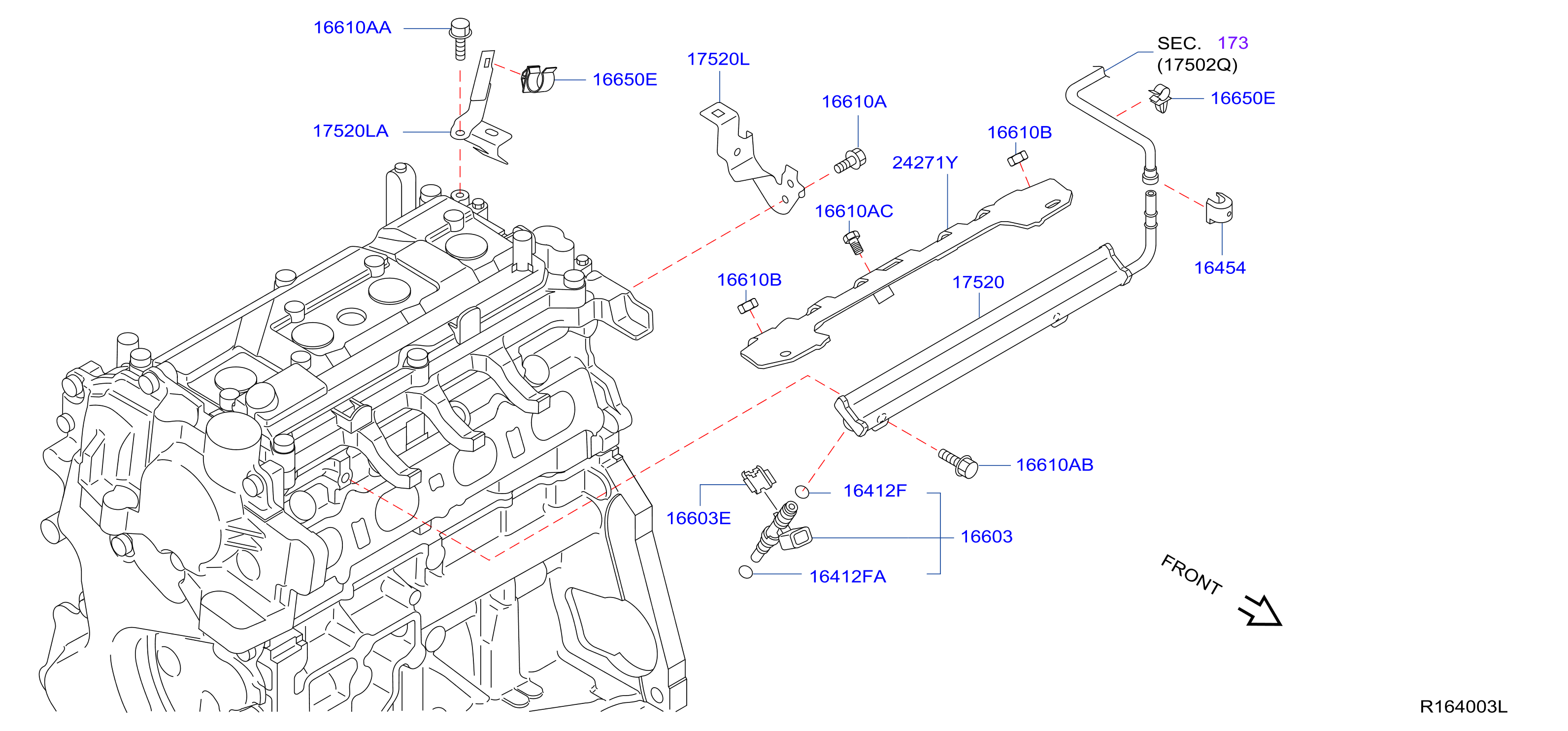 Diagram COLADOR DE COMBUSTIBLE Y MANGERA DE COMB for your 2021 Nissan Murano   