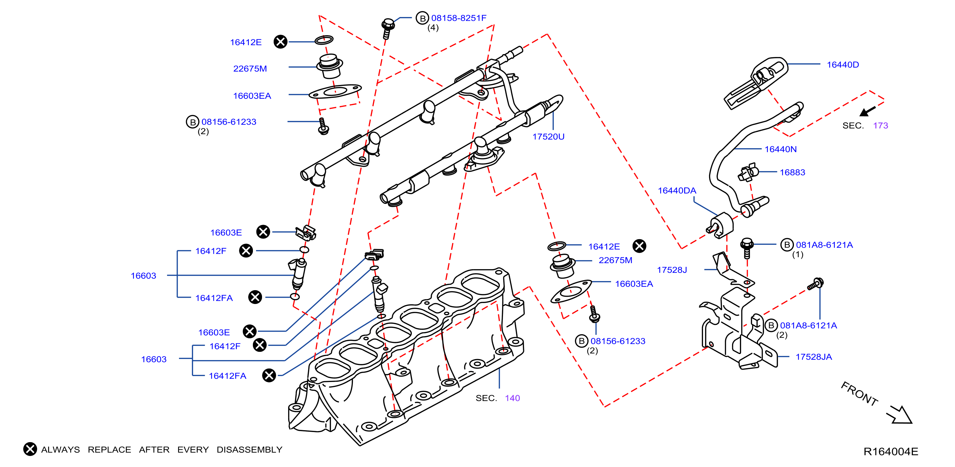 Diagram FUEL STRAINER & FUEL HOSE for your Nissan Quest  