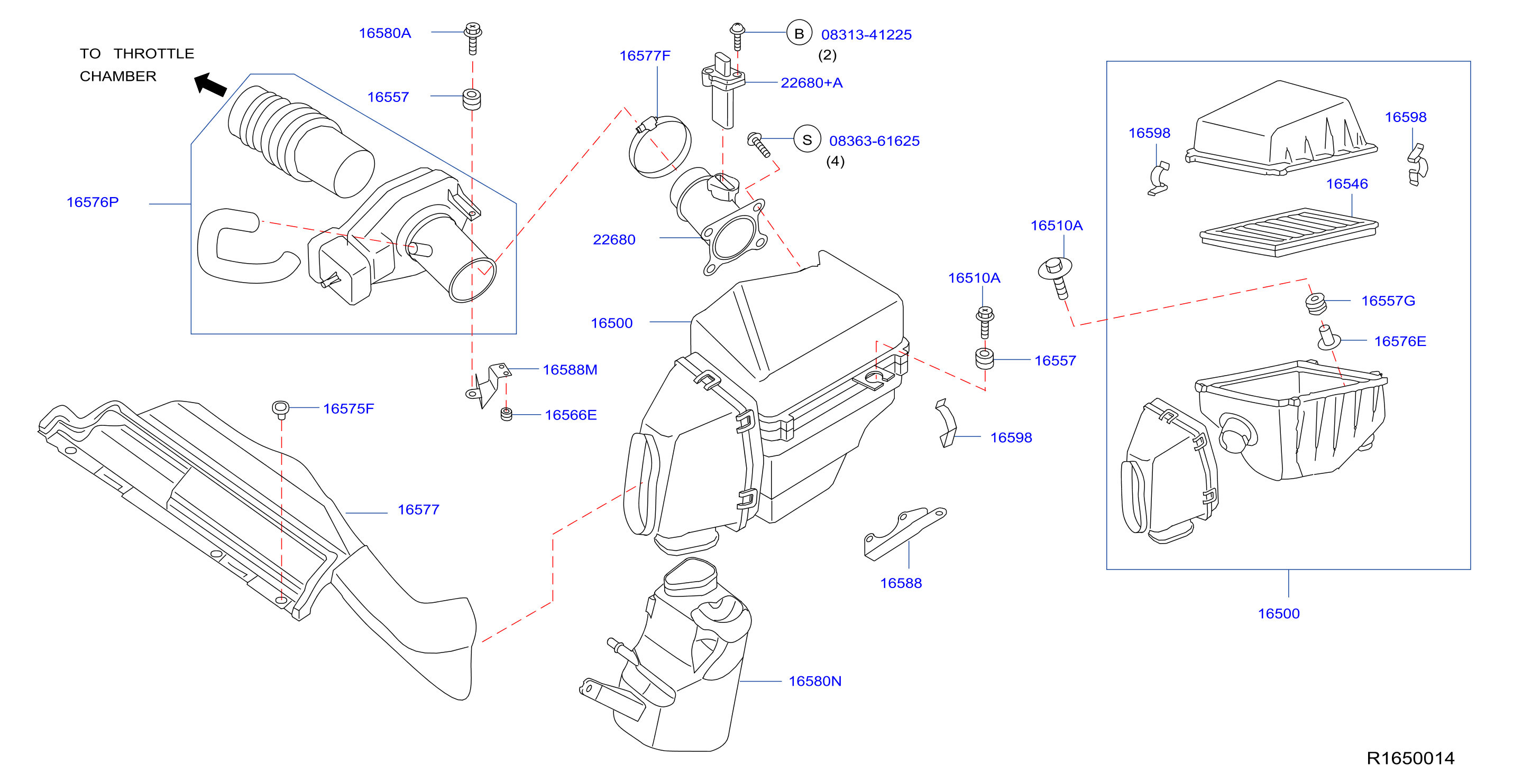 Diagram AIR CLEANER for your Nissan Altima  