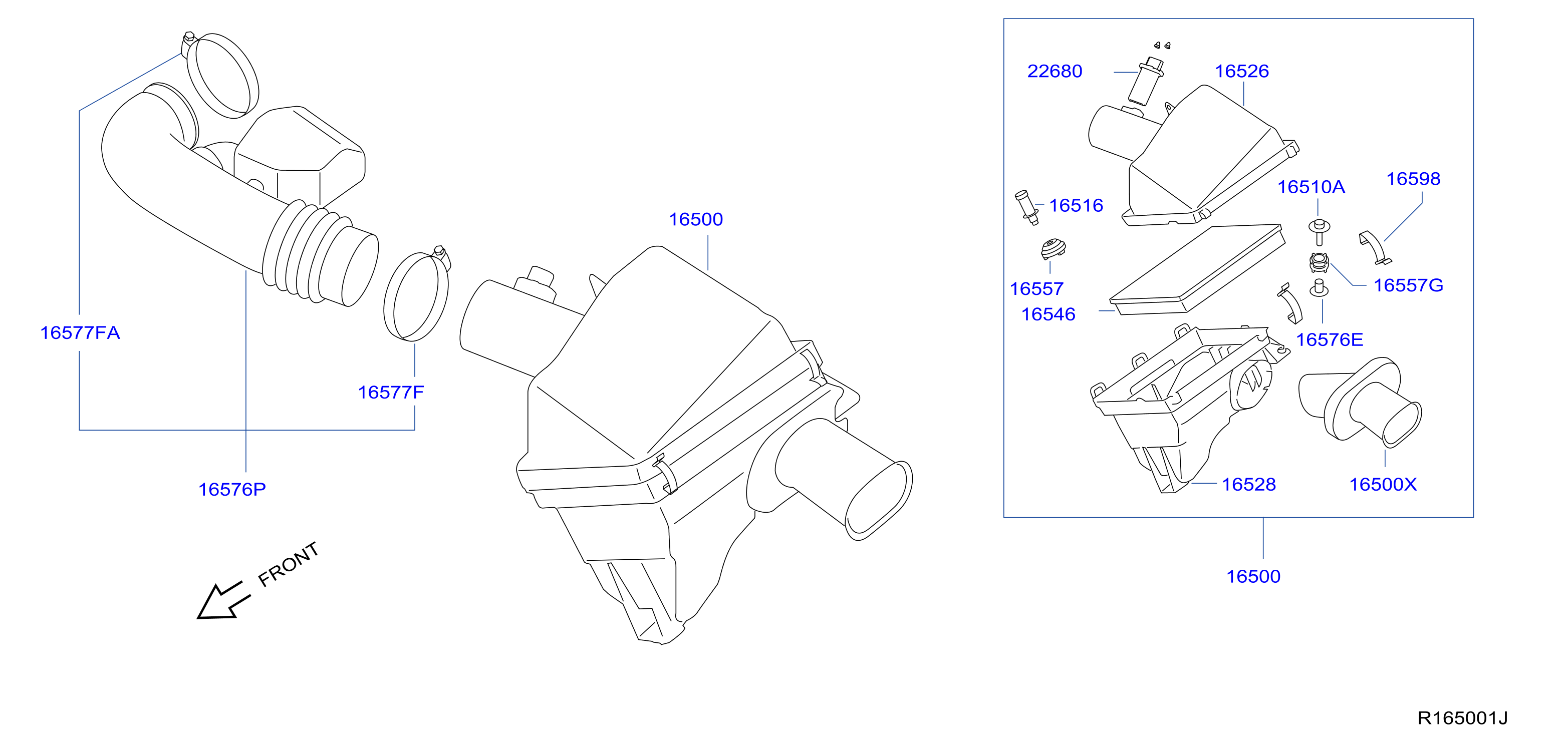 Diagram AIR CLEANER for your 2007 Nissan Armada   