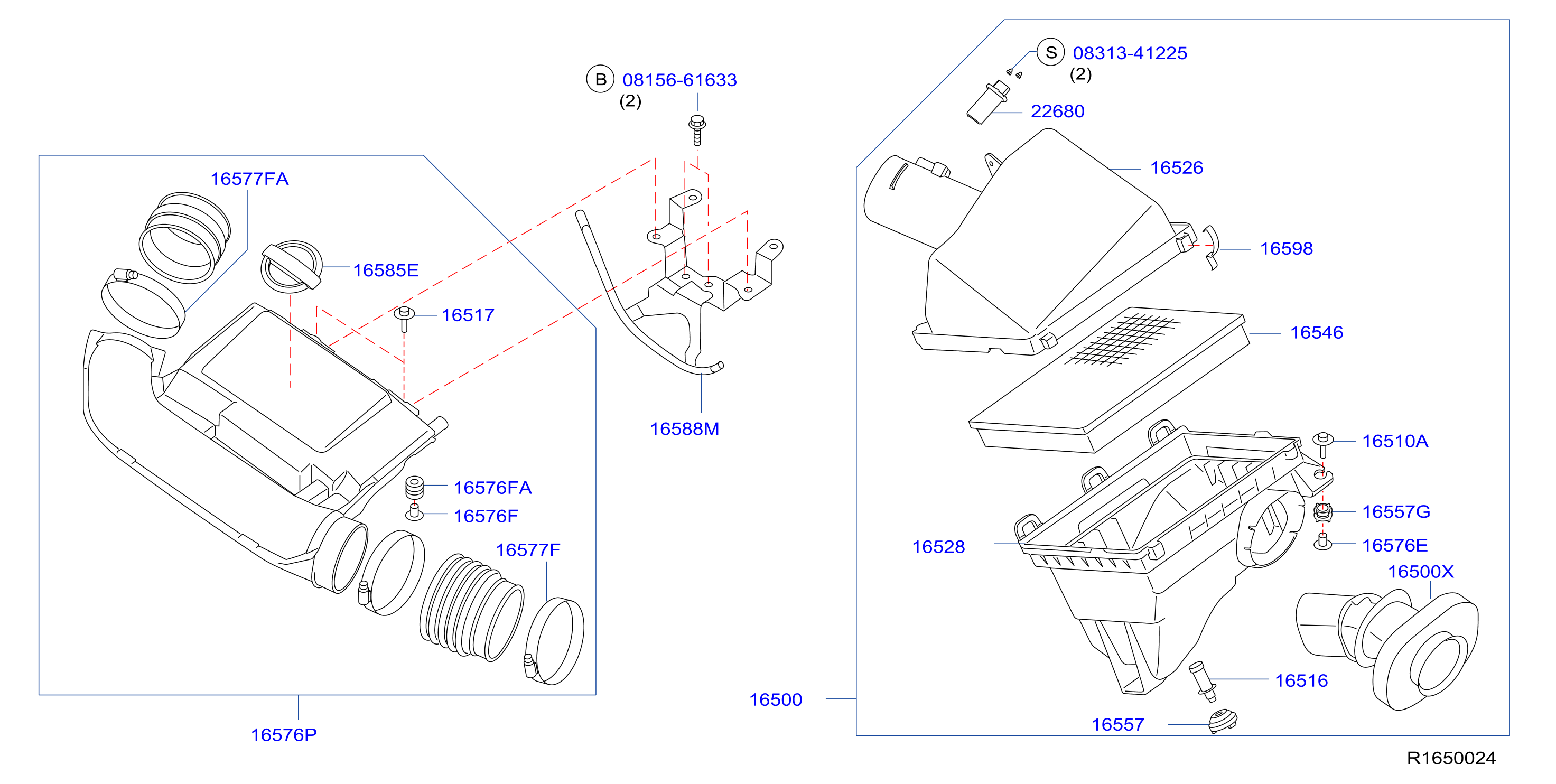 Diagram AIR CLEANER for your 2017 Nissan NV200 TAXI   