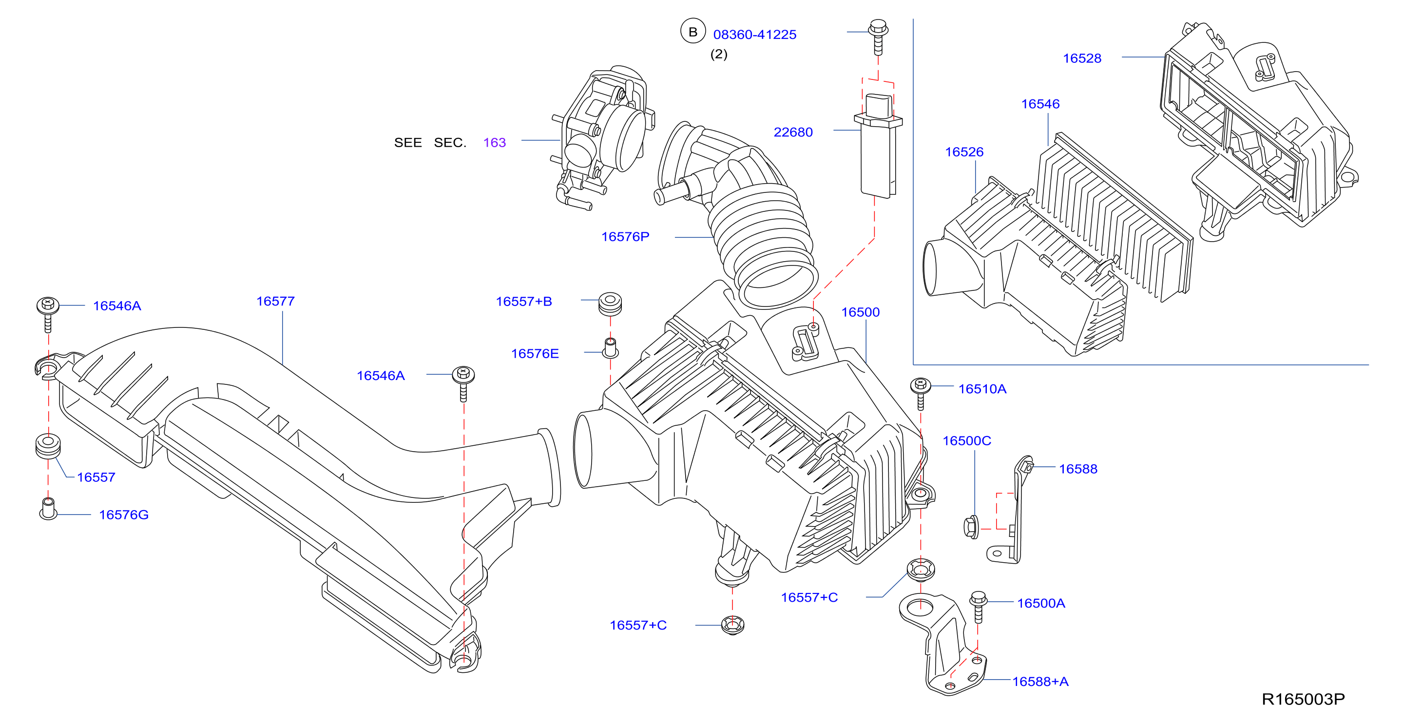 Diagram AIR CLEANER for your Nissan Altima  