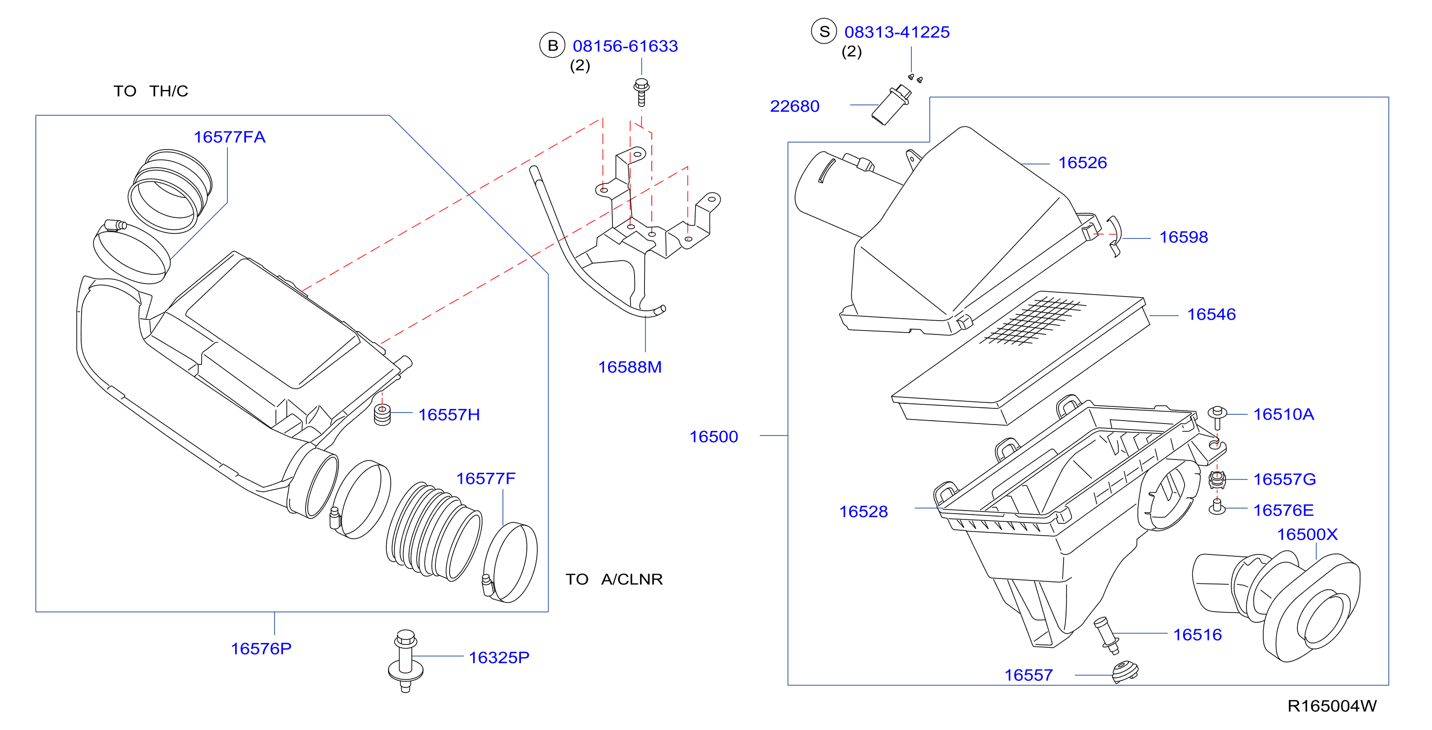 Diagram AIR CLEANER for your Nissan NV2500  