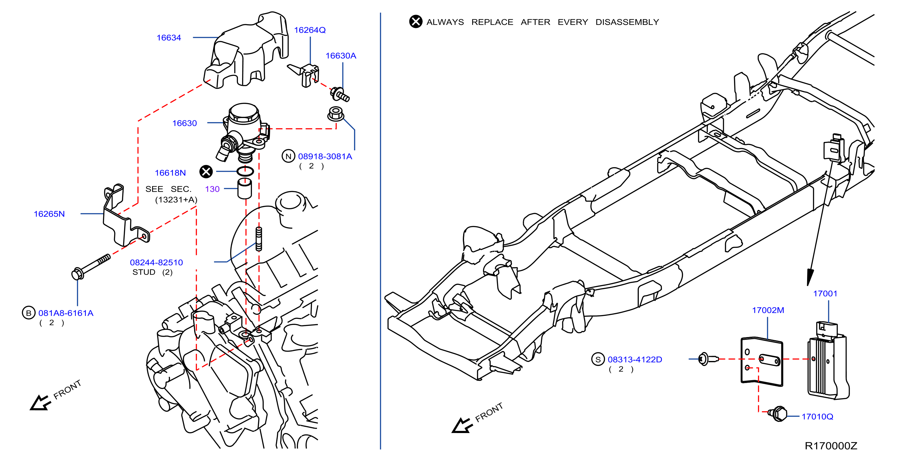 Diagram BOMBA DE COMBUSTIBLE for your Nissan