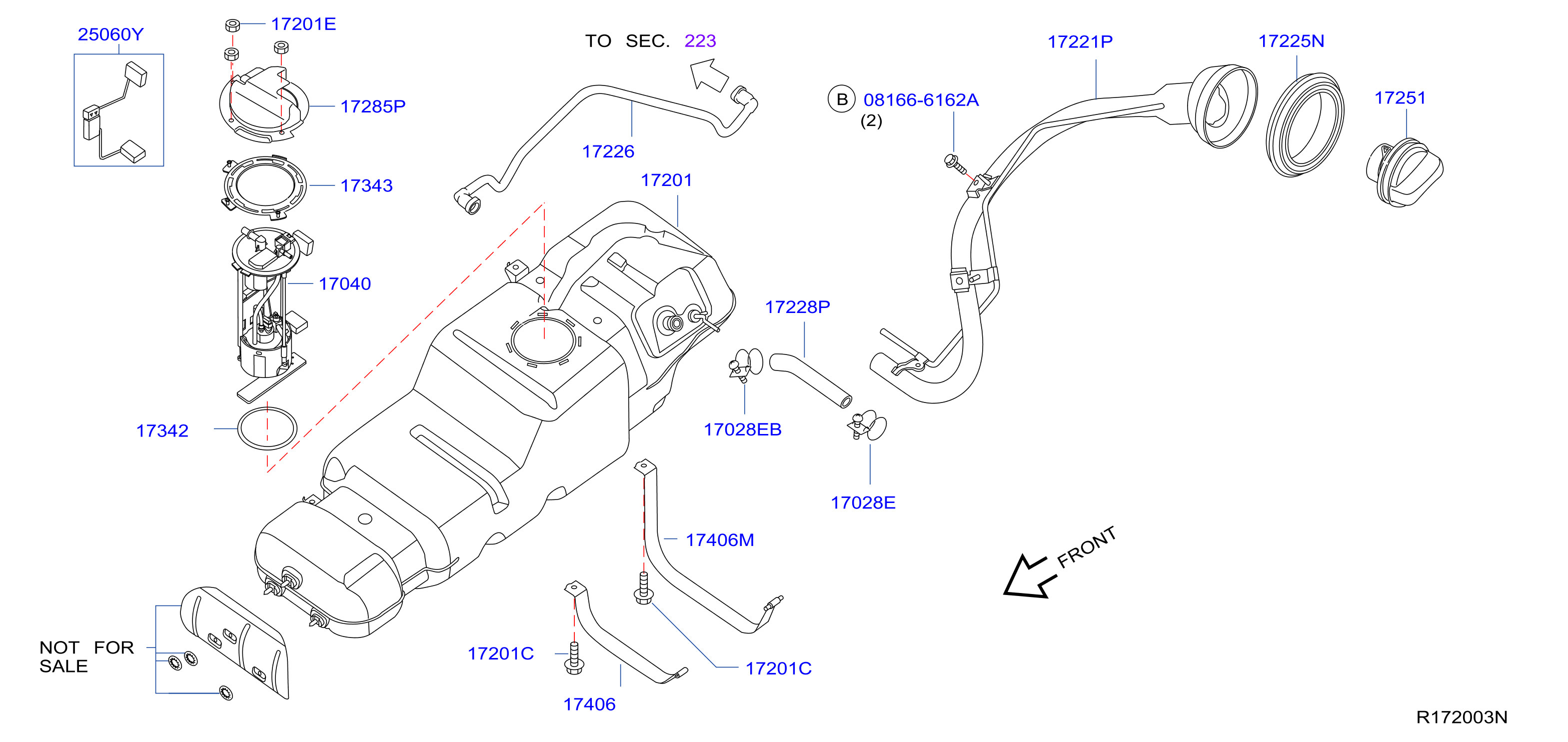 Diagram FUEL TANK for your Nissan Titan  