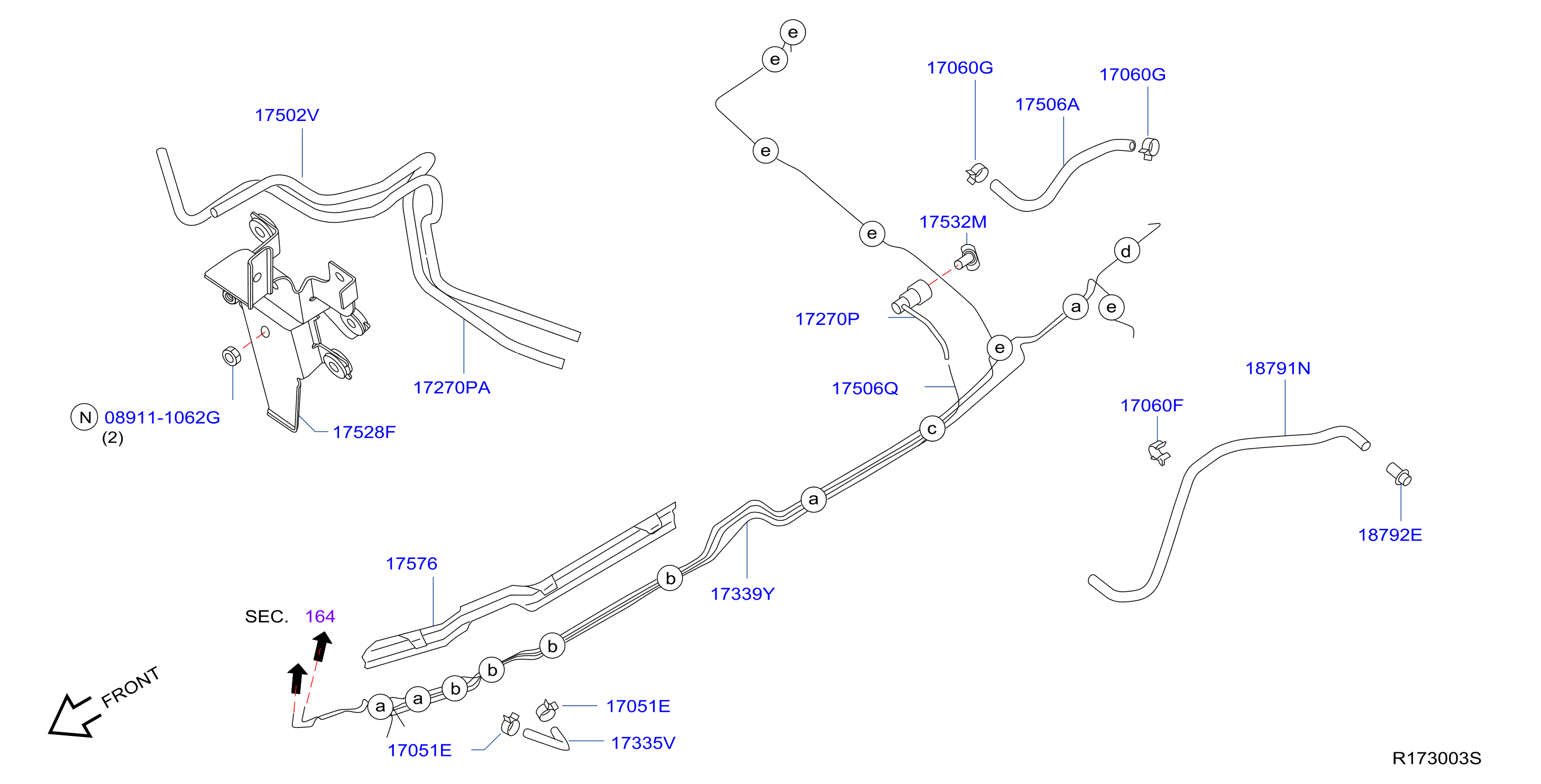 Diagram TUBERÍA DE COMBUSTIBLE for your 2015 INFINITI Q50   