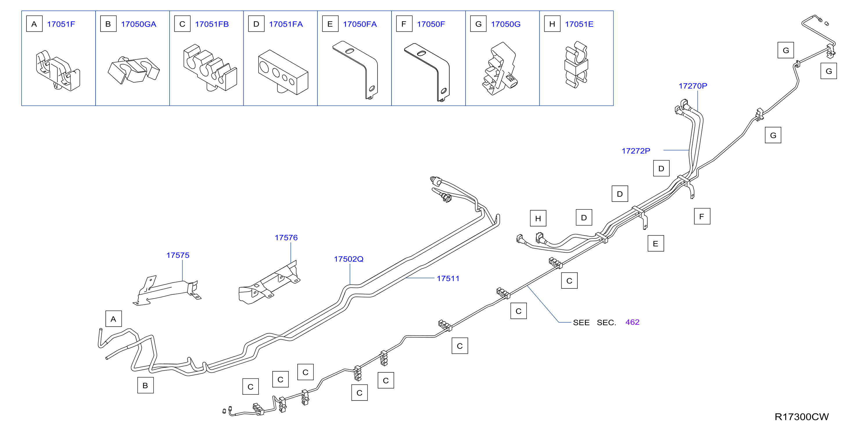 Diagram FUEL PIPING for your Nissan Titan  