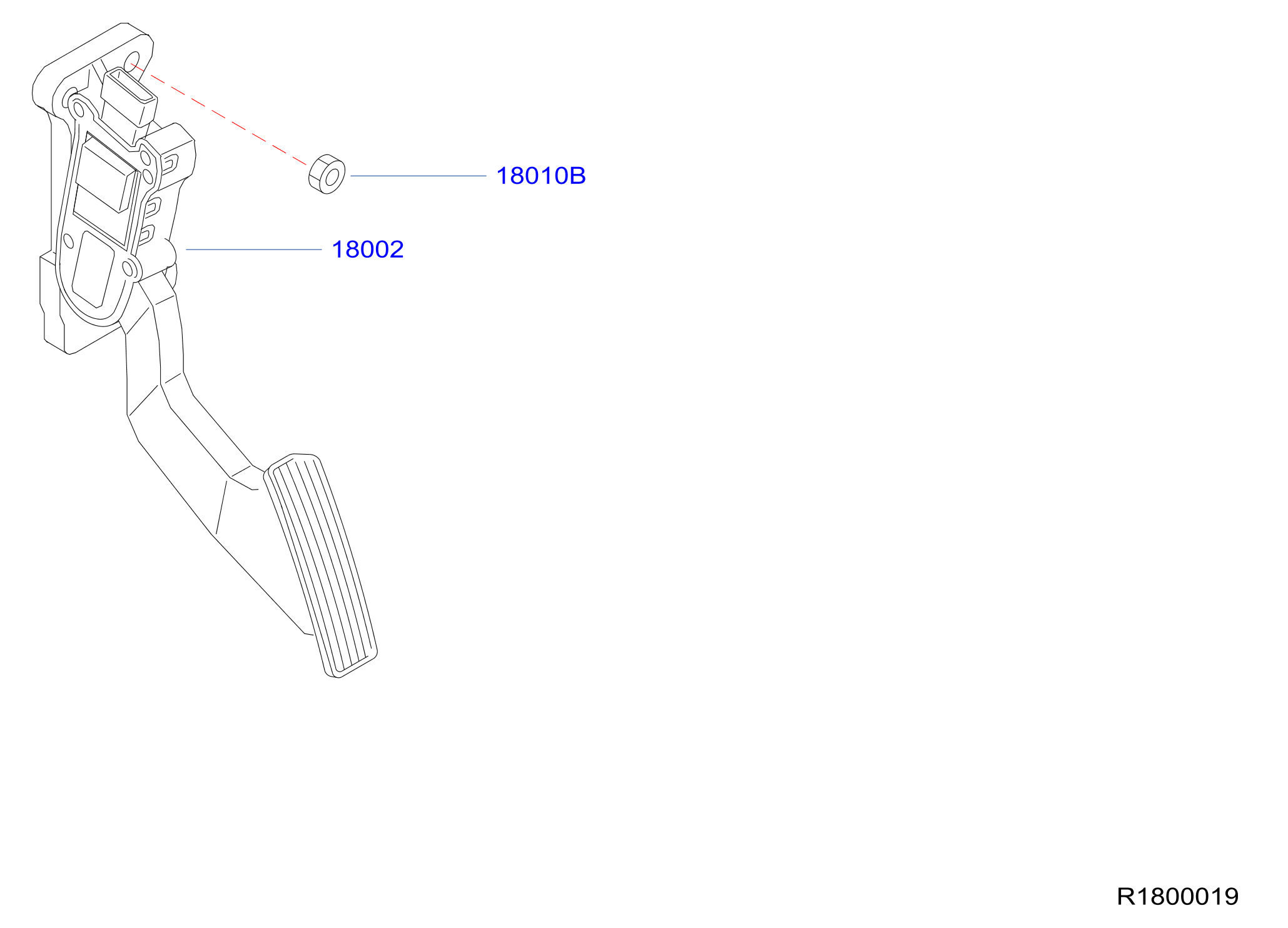 Full size assembly image of ACCELERATOR LINKAGE (1/1)