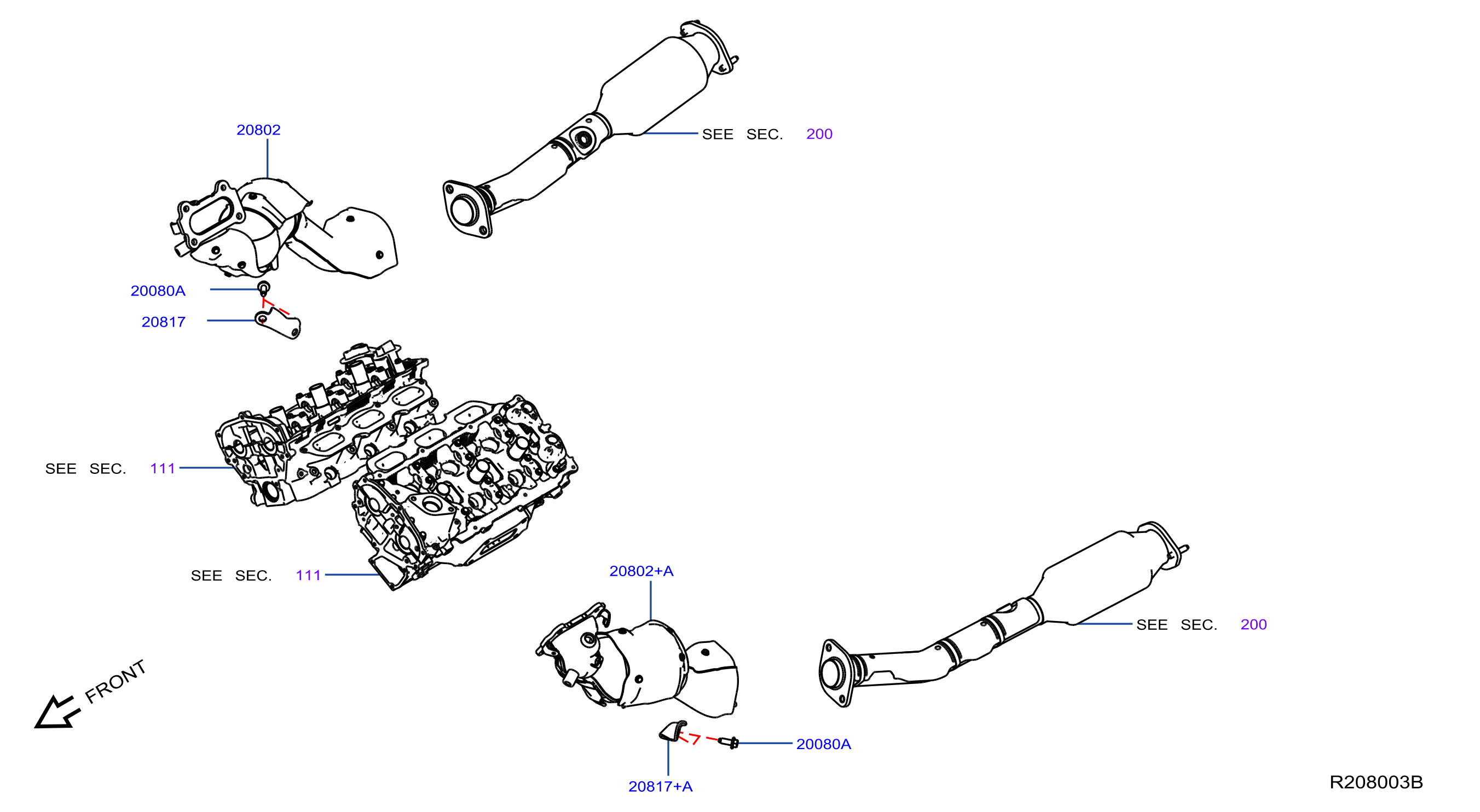 Diagram CATALYST CONVERTER,EXHAUST FUEL & URE IN for your Nissan Frontier  