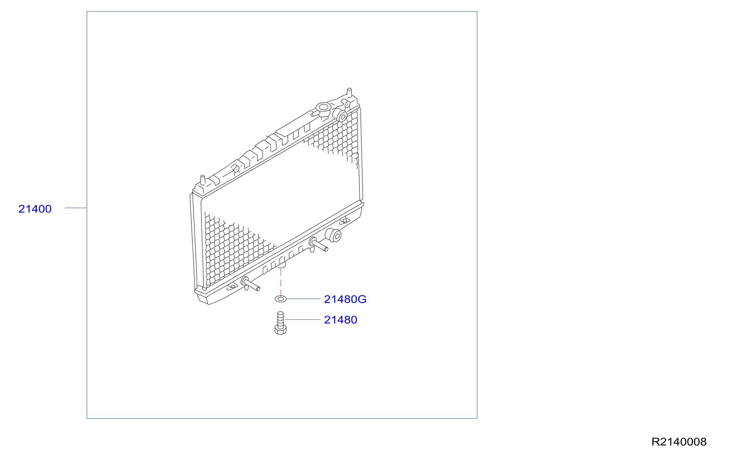 Diagram RADIATOR,SHROUD & INVERTER COOLING for your 2020 Nissan Frontier   