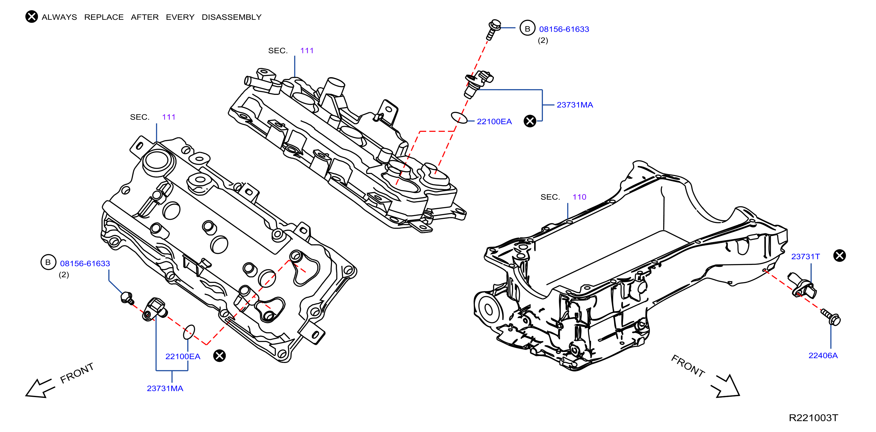 Diagram DISTRIBUTOR & IGNITION TIMING SENSOR for your Nissan Murano  