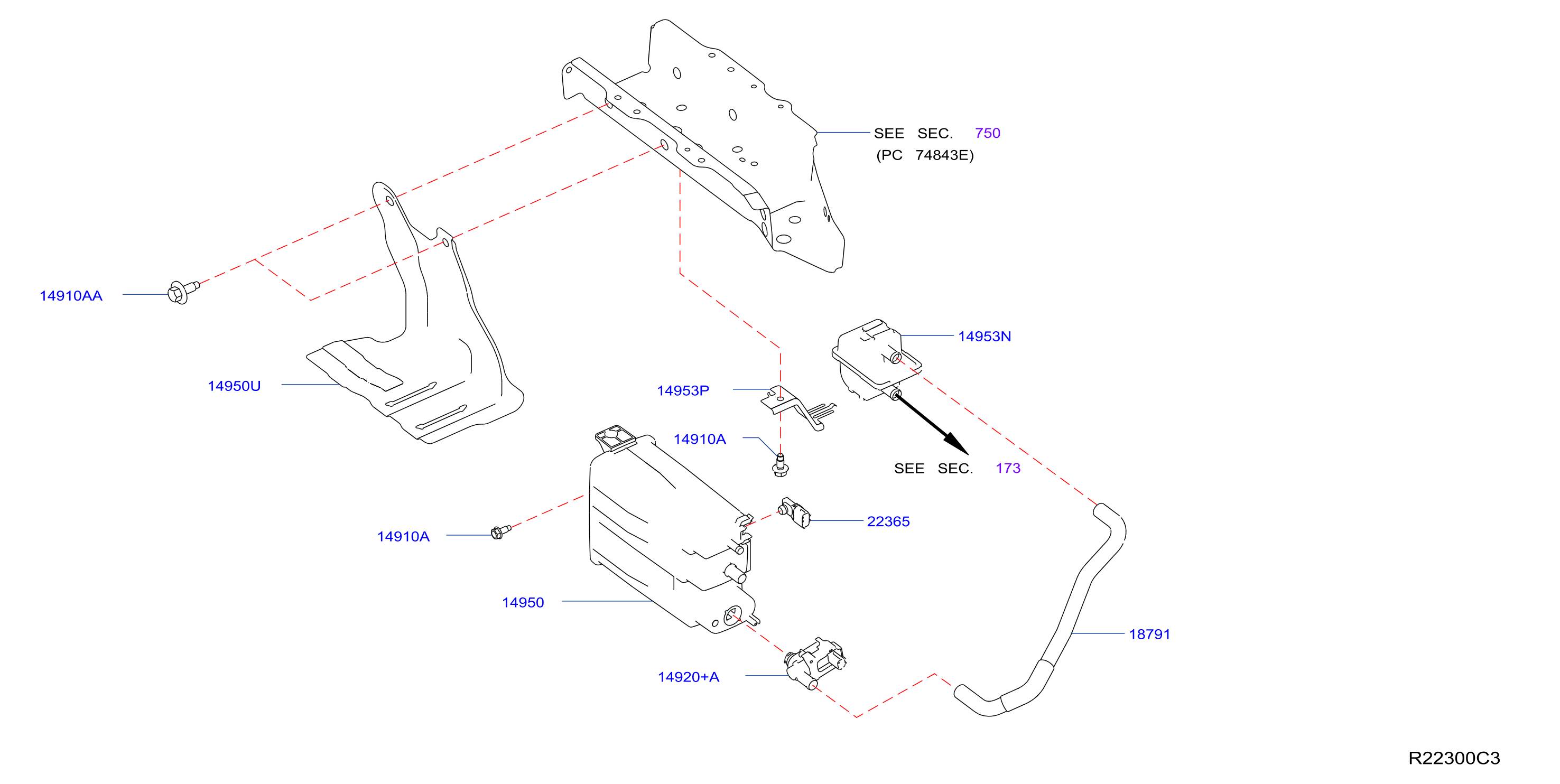 Full size assembly image of TUBERÍA DE VACÍO DE CONTROL DEL MOTOR (1/5)