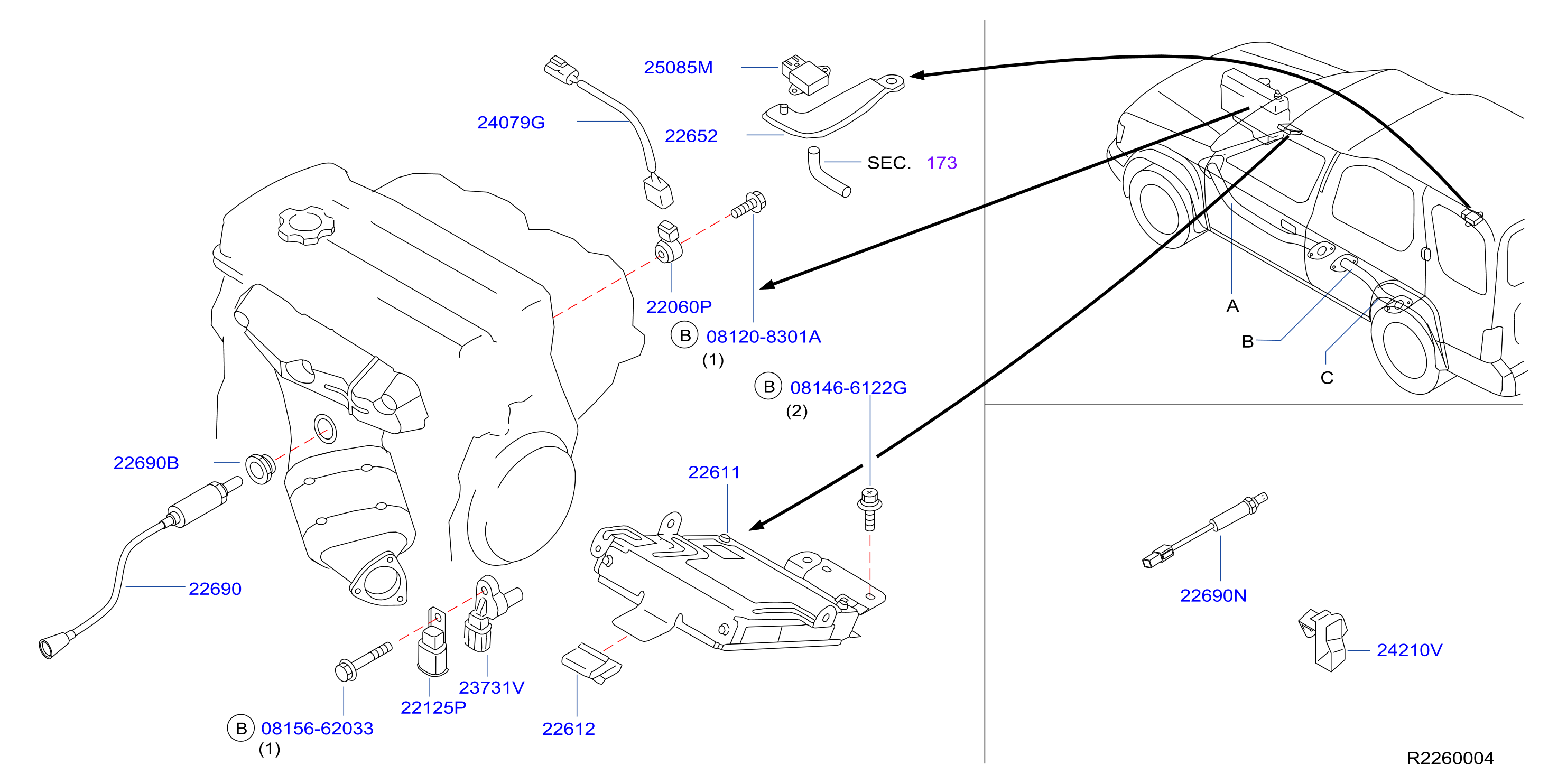 2004-nissan-titan-engine-crankshaft-position-sensor-23731-3s500