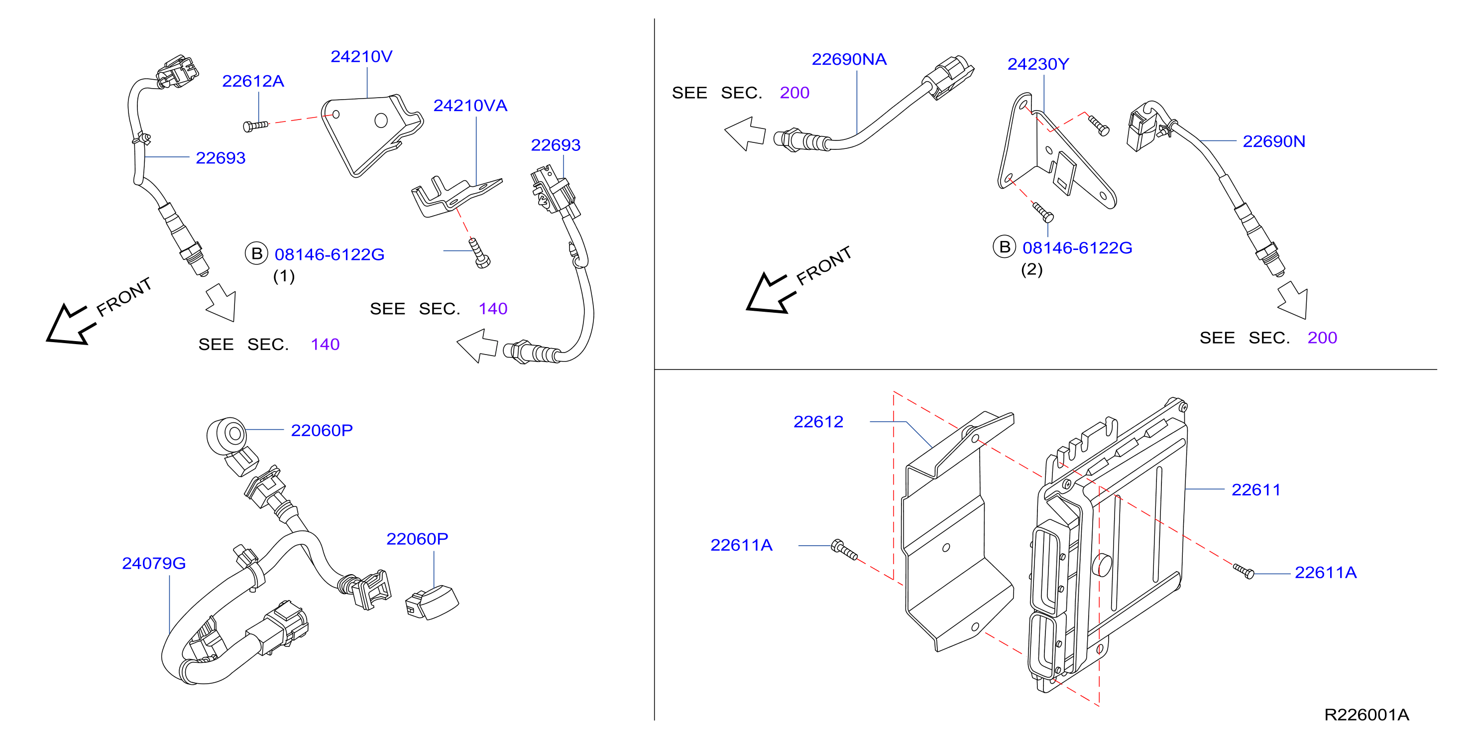 Diagram ENGINE CONTROL MODULE for your 1996 INFINITI
