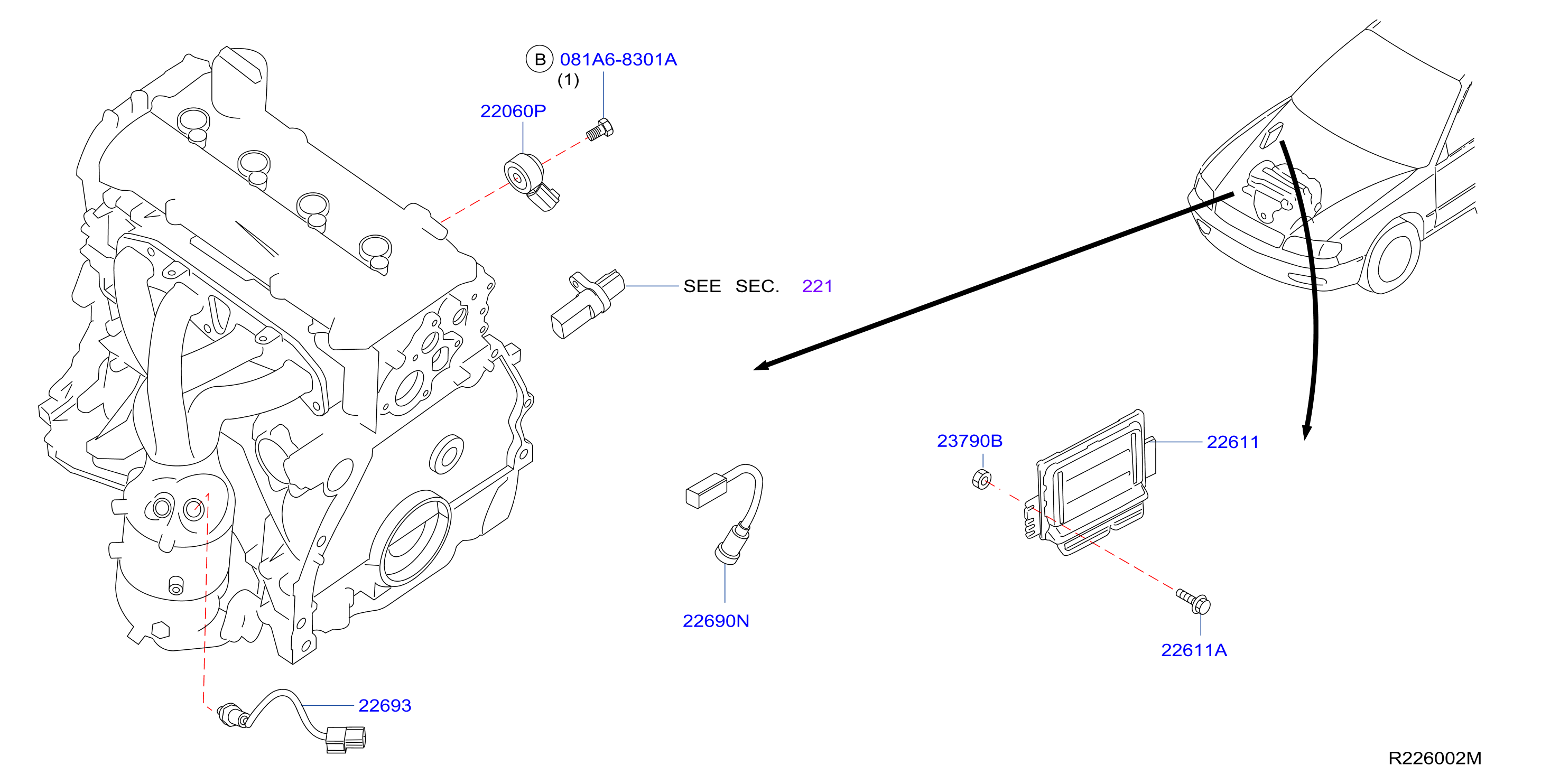Diagram ENGINE CONTROL MODULE for your 2008 Nissan 350Z CONVERTIBLE TOURING  