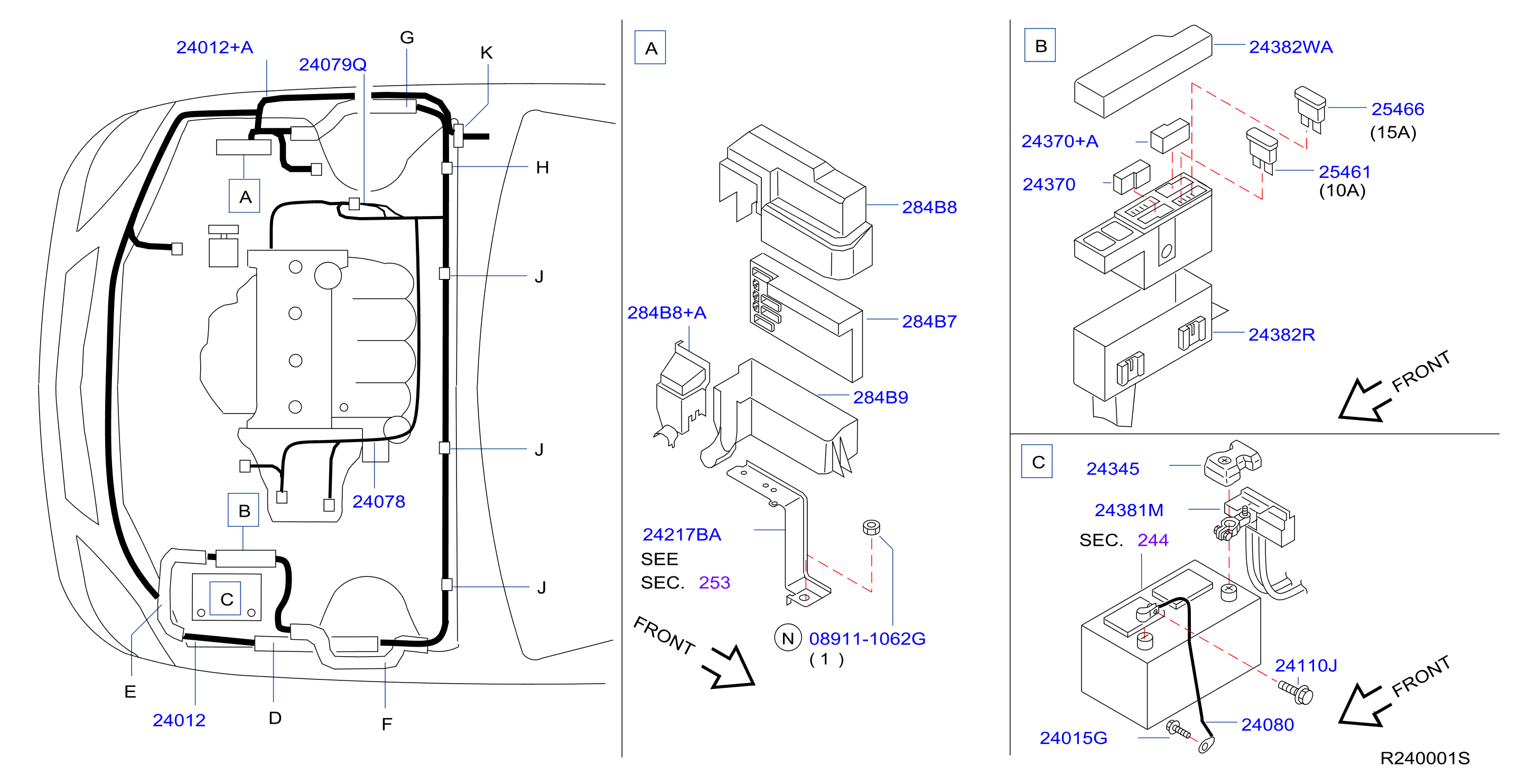 Diagram CABLEADO for your 2017 Nissan Murano SV  