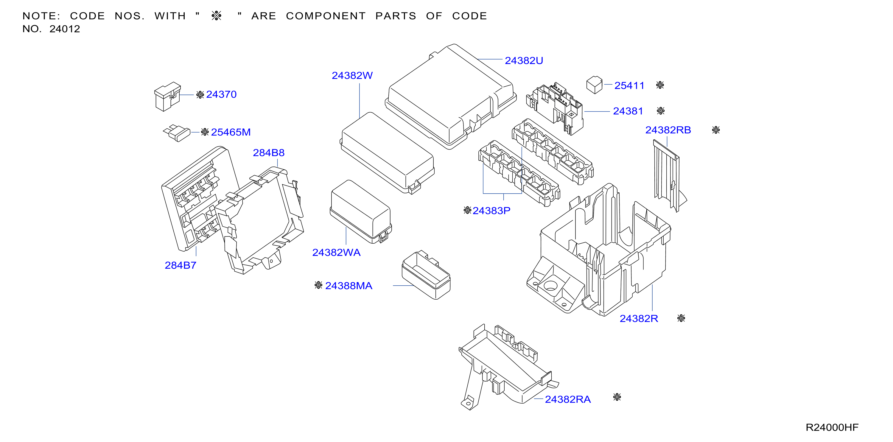 Diagram CABLEADO for your 2014 Nissan NV200   
