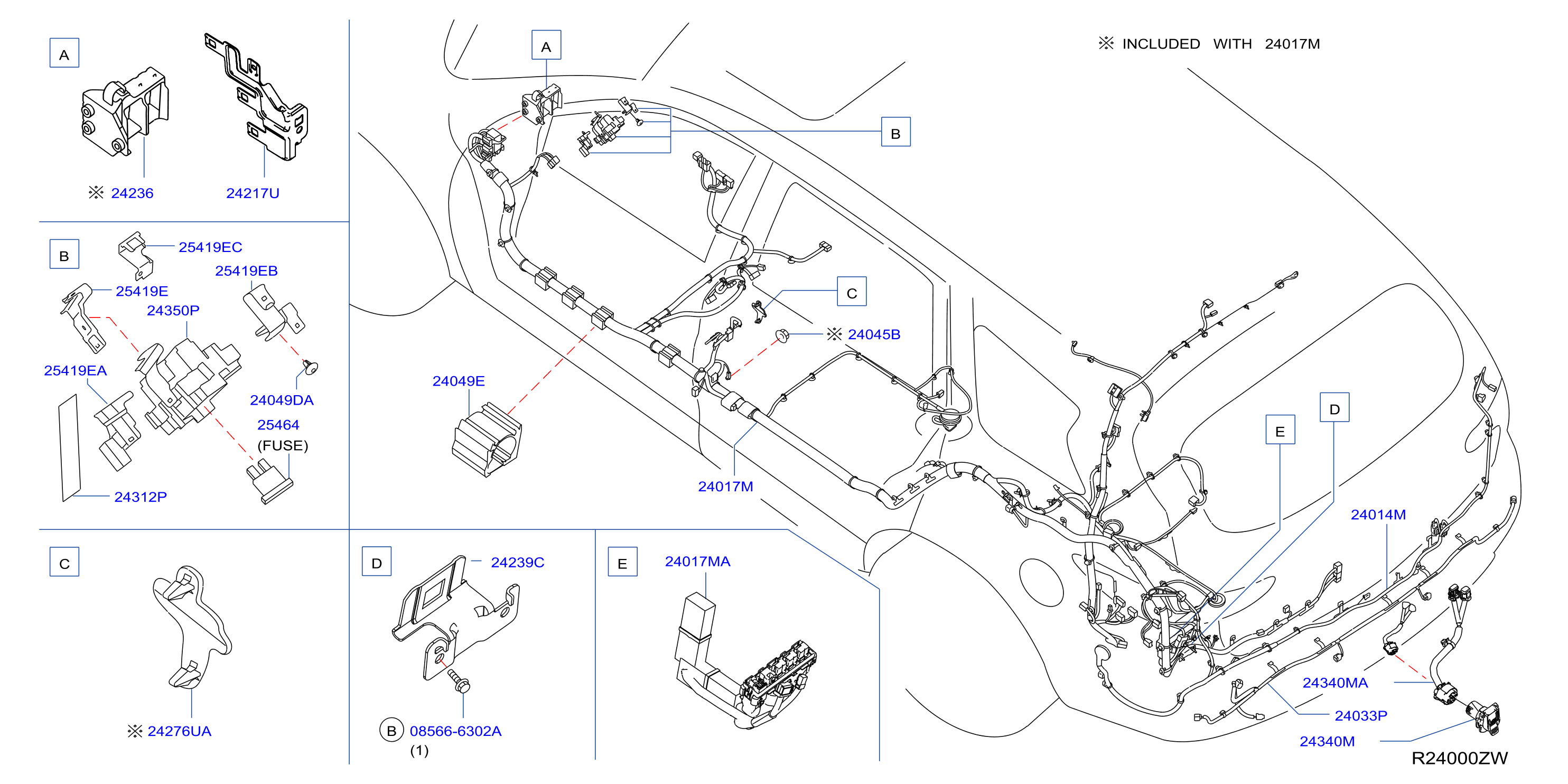 Diagram WIRING for your 2018 INFINITI JX35   
