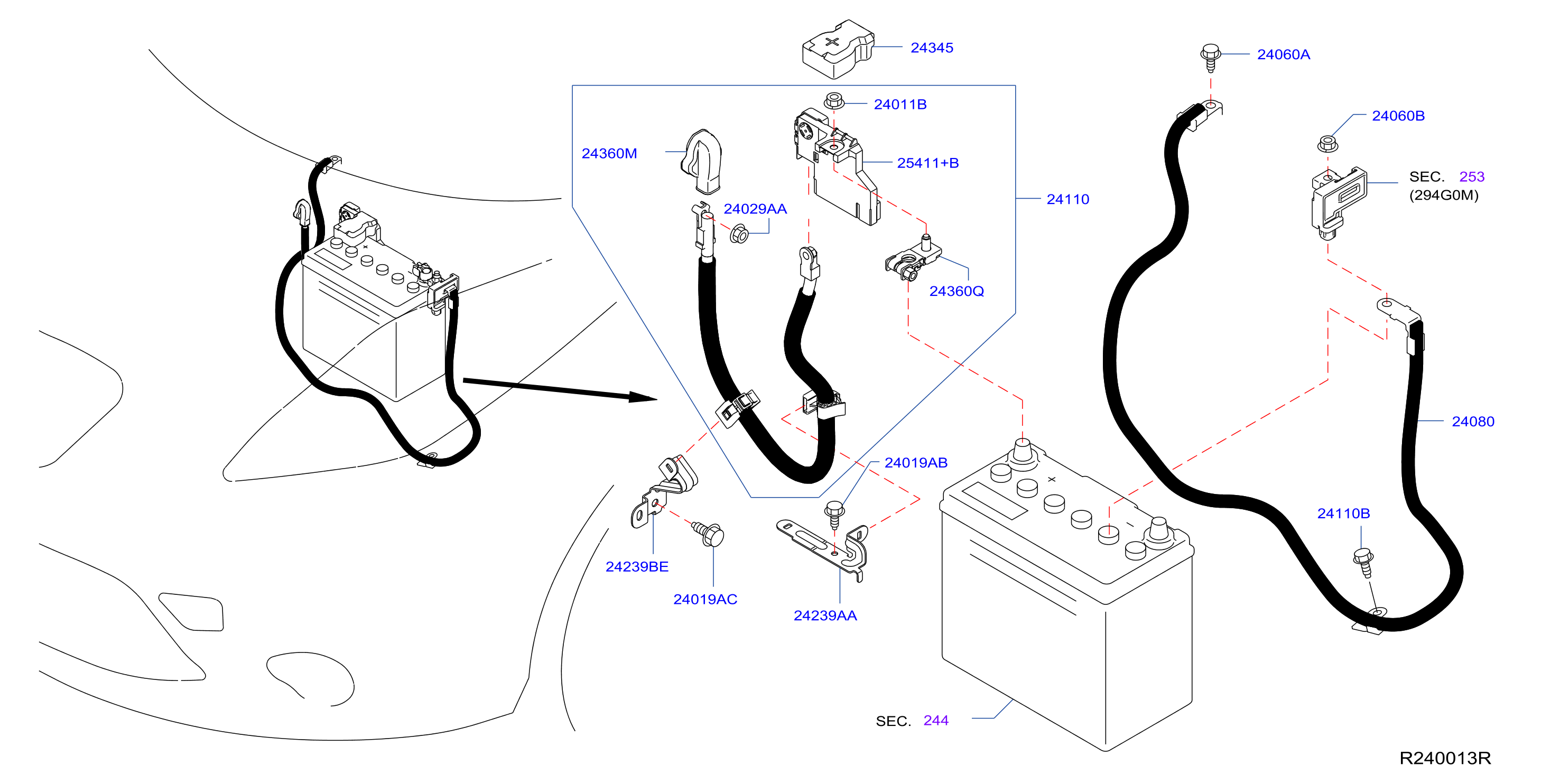 Diagram WIRING for your Nissan Leaf  