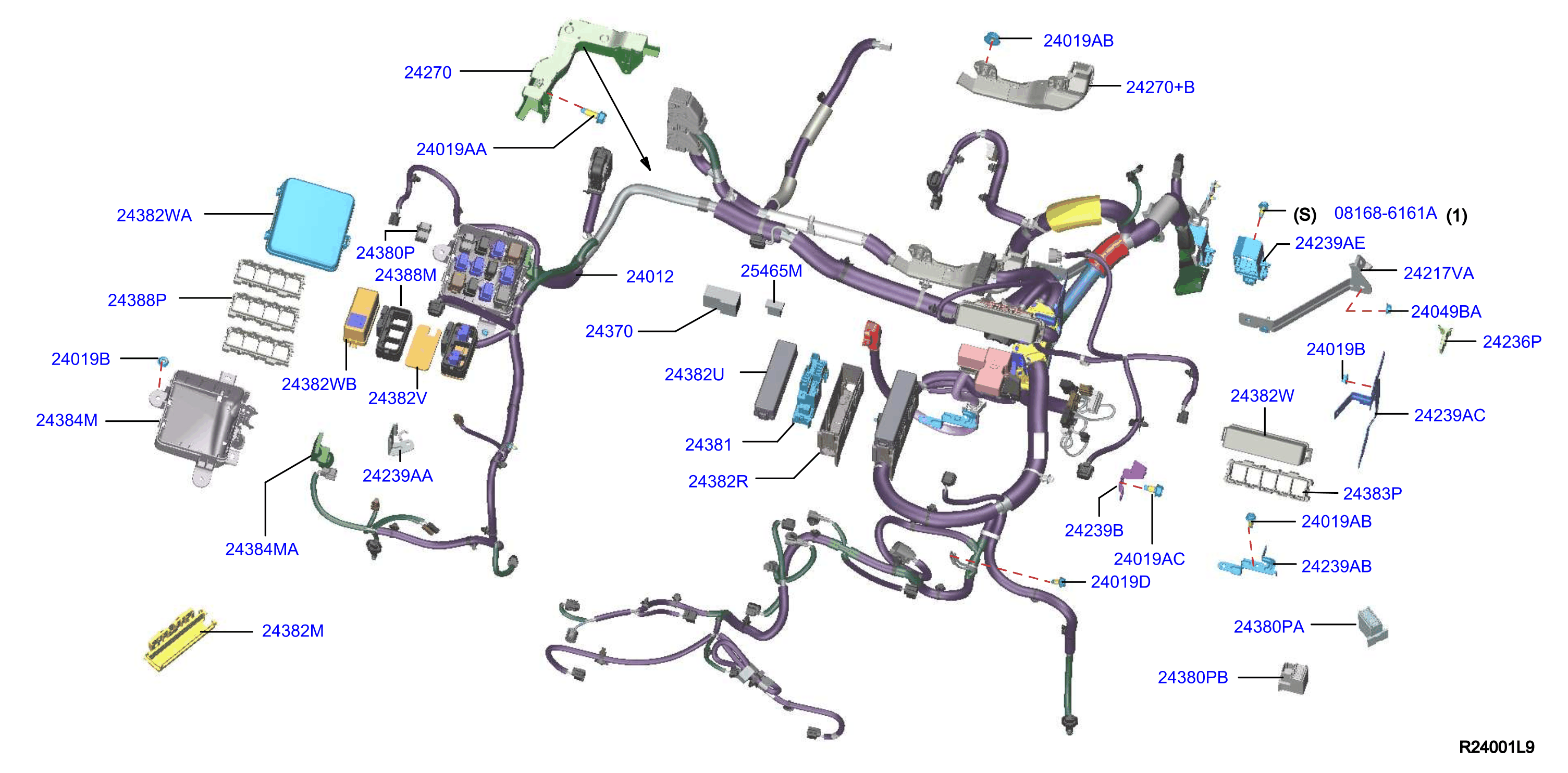 2010 Nissan Armada Battery Cable 24080 5SA0A Genuine Nissan Part