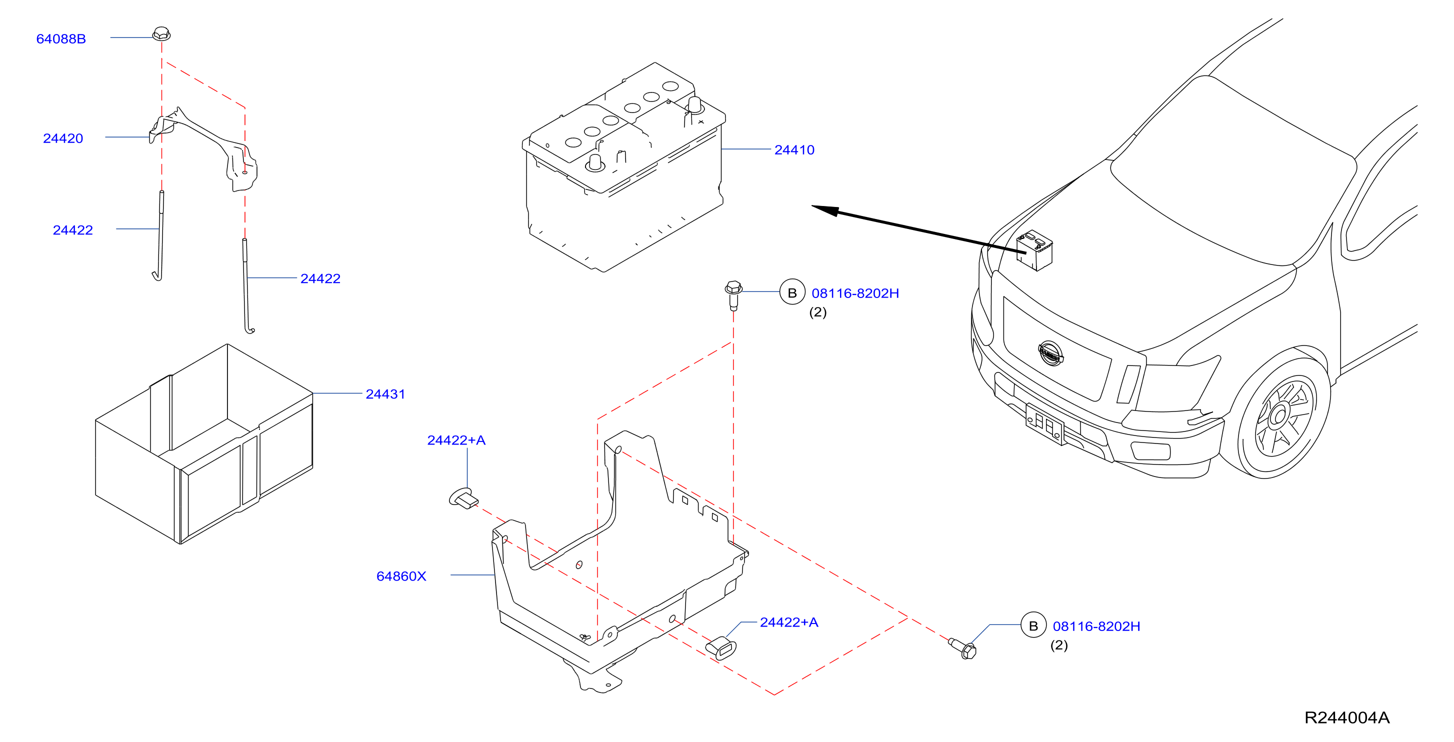 Nissan Titan Battery Tray - 64860-EZ40B | Hyman Bros. Nissan, Richmond VA