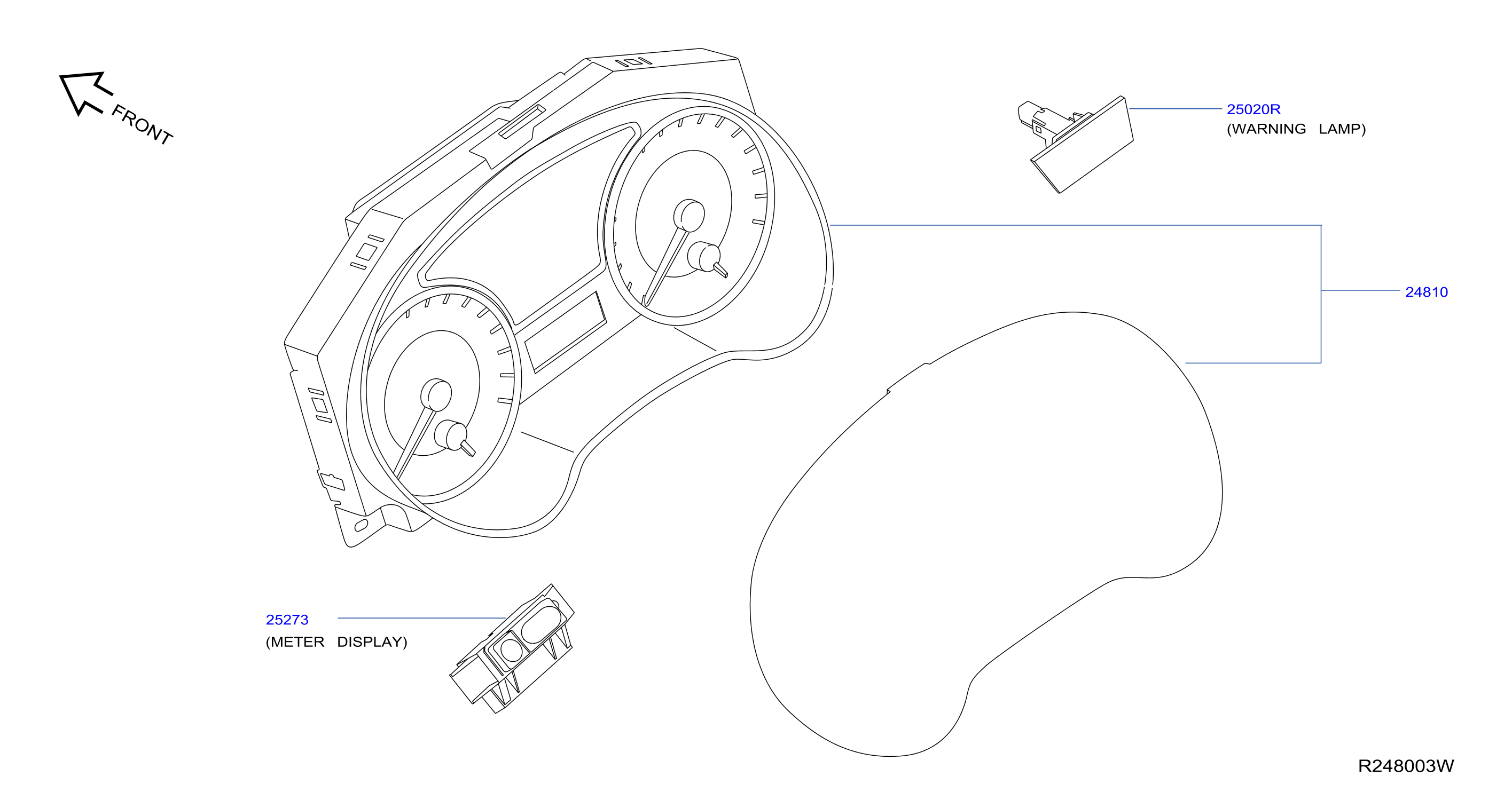 Diagram INSTRUMENT METER & GAUGE for your 2011 Nissan Pathfinder   