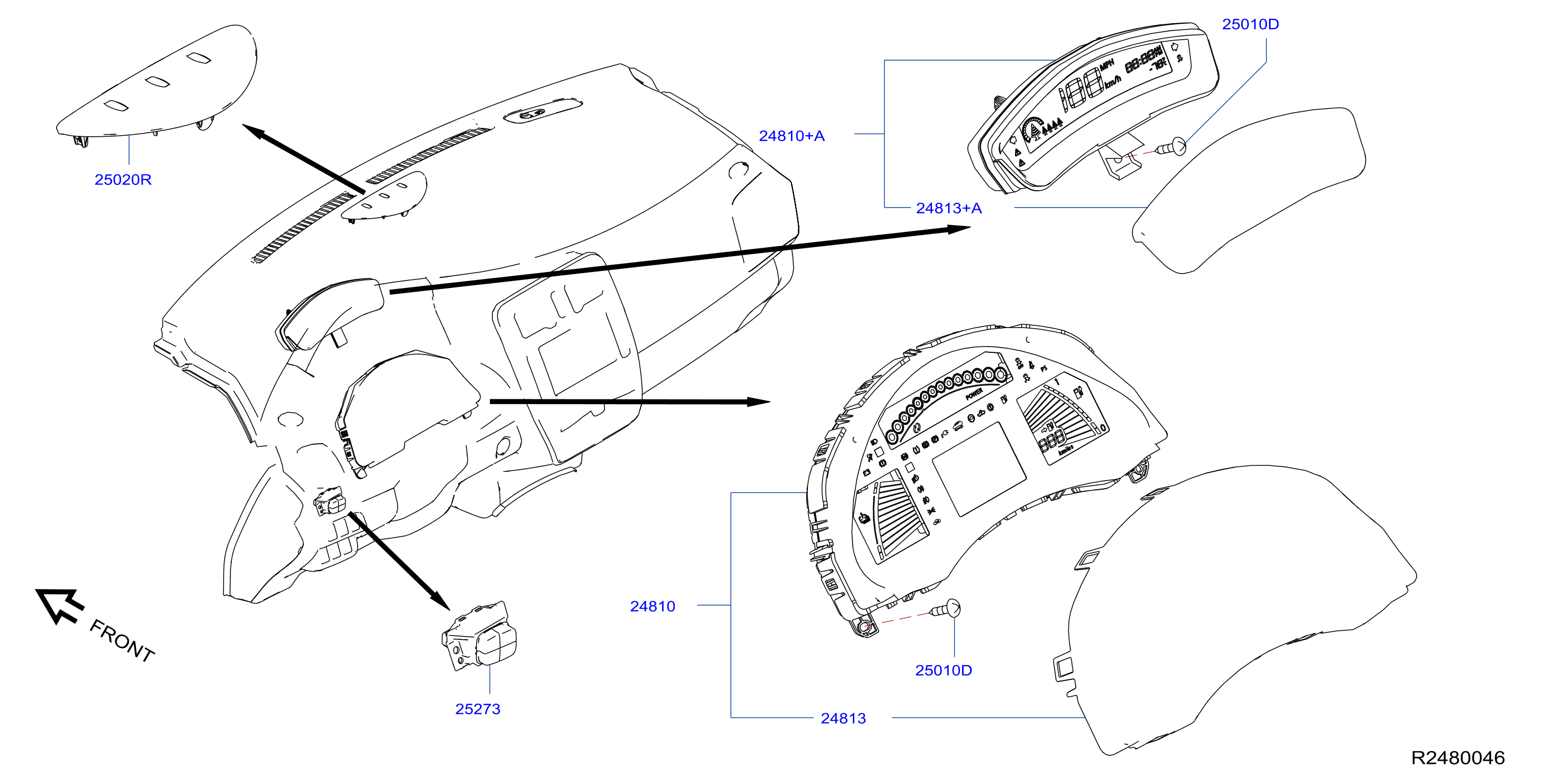 Diagram INSTRUMENT METER & GAUGE for your 2011 Nissan Rogue   