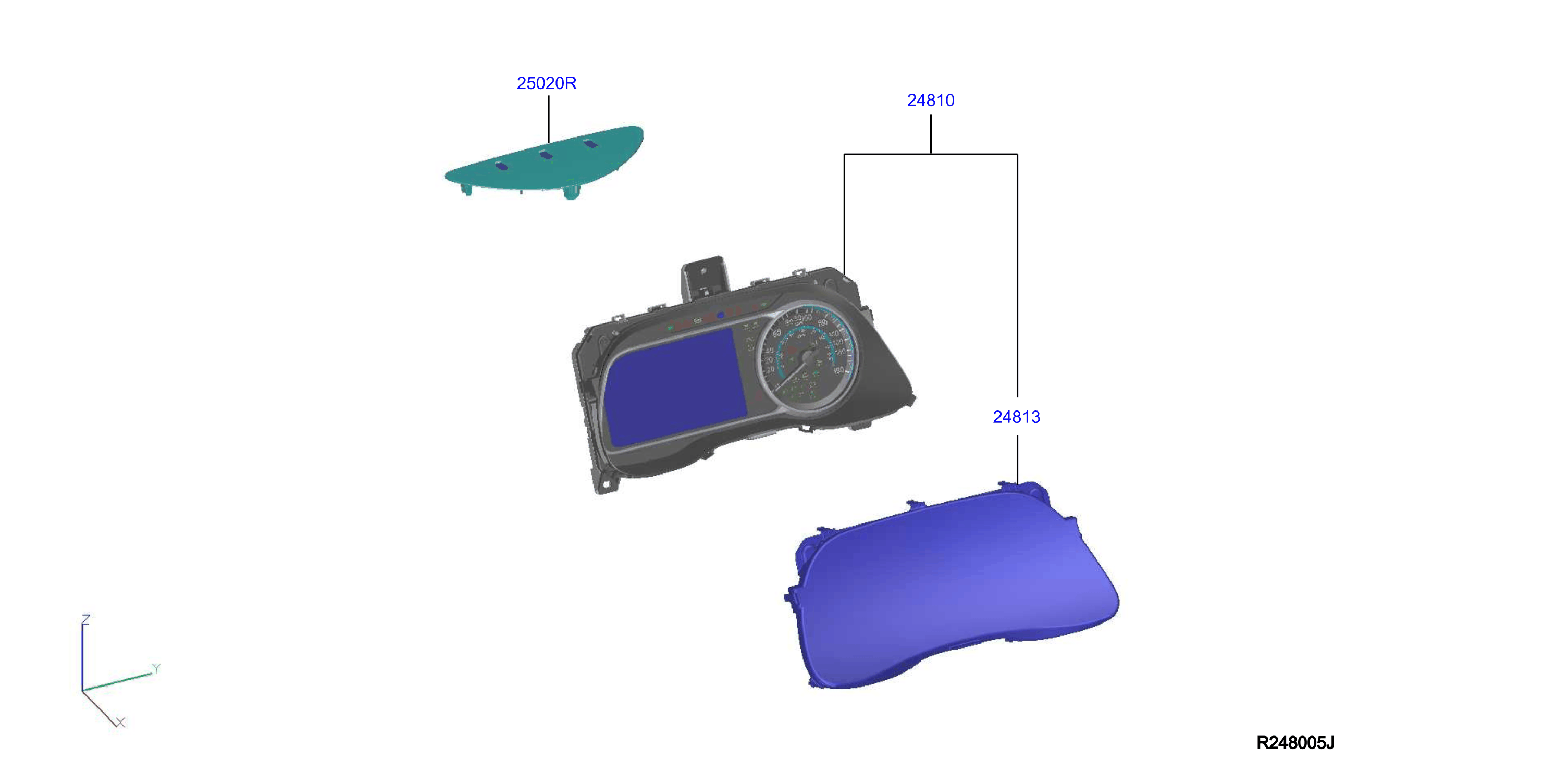 Diagram INSTRUMENT METER & GAUGE for your 2011 Nissan Rogue   