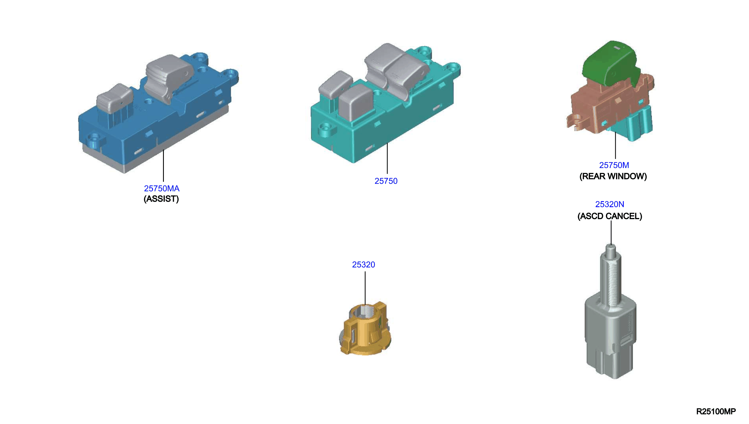 Diagram INTERRUPTOR for your Nissan