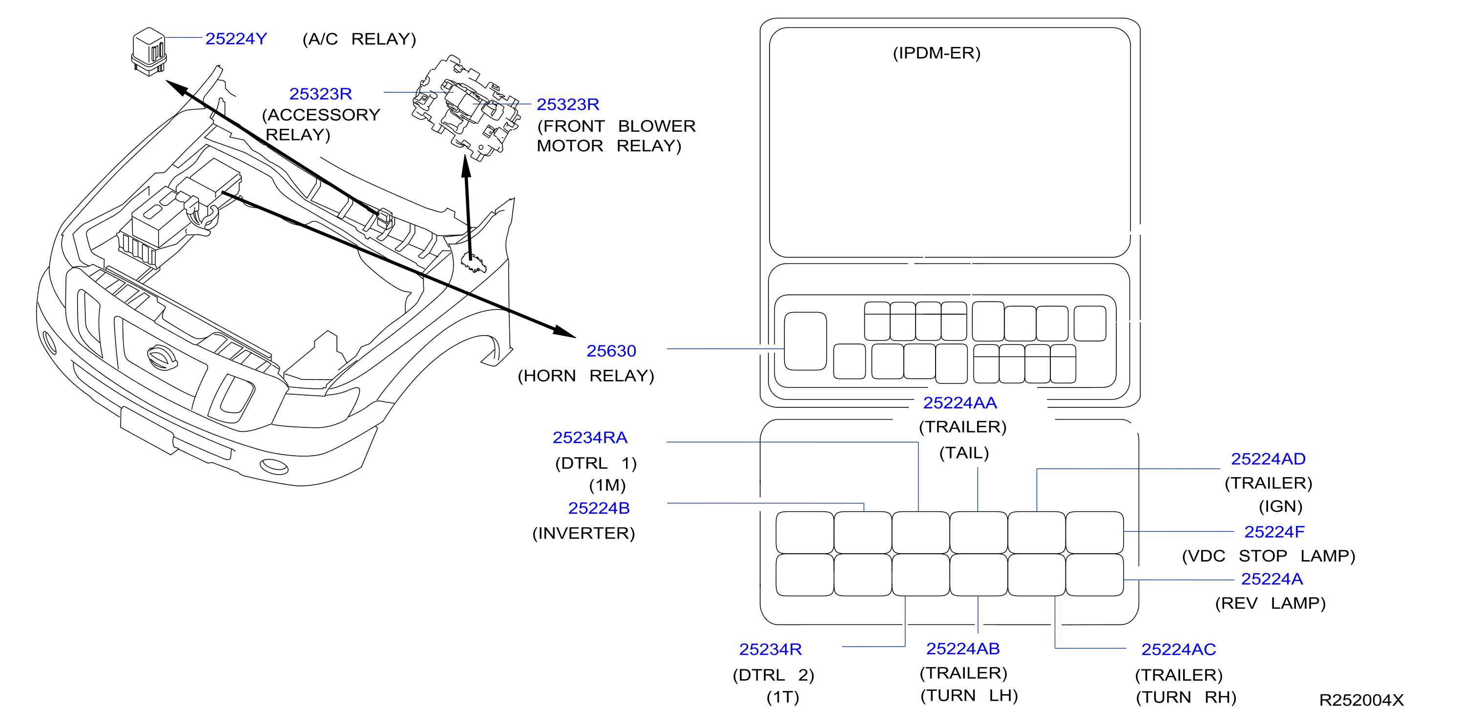 Diagram RELAY for your 2011 Nissan Altima COUPE S 2.5L ELECTRIC/GAS CVT 