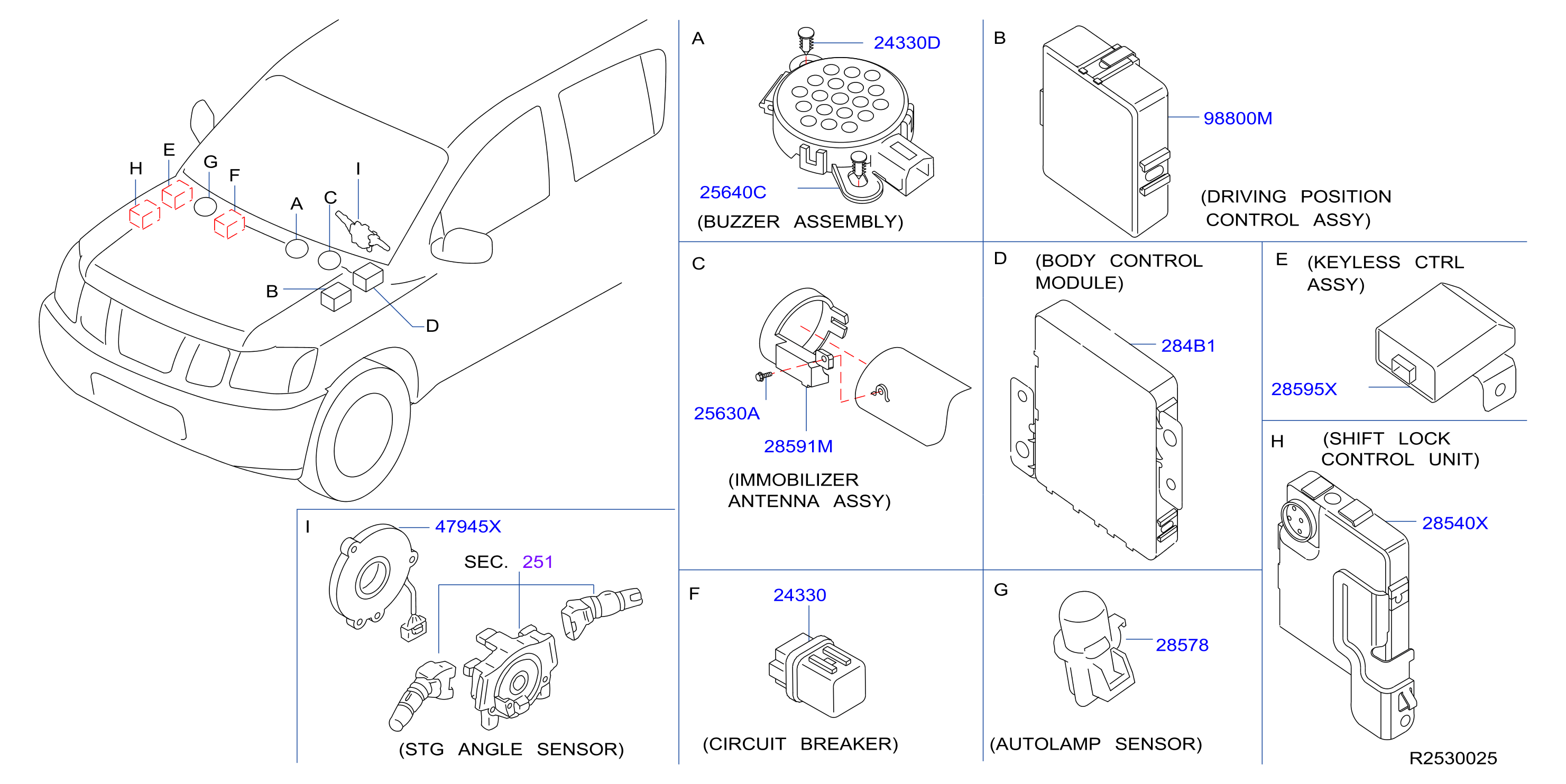Diagram UNIDAD ELÉCTRICA for your 2012 Nissan Frontier King Cab XE  