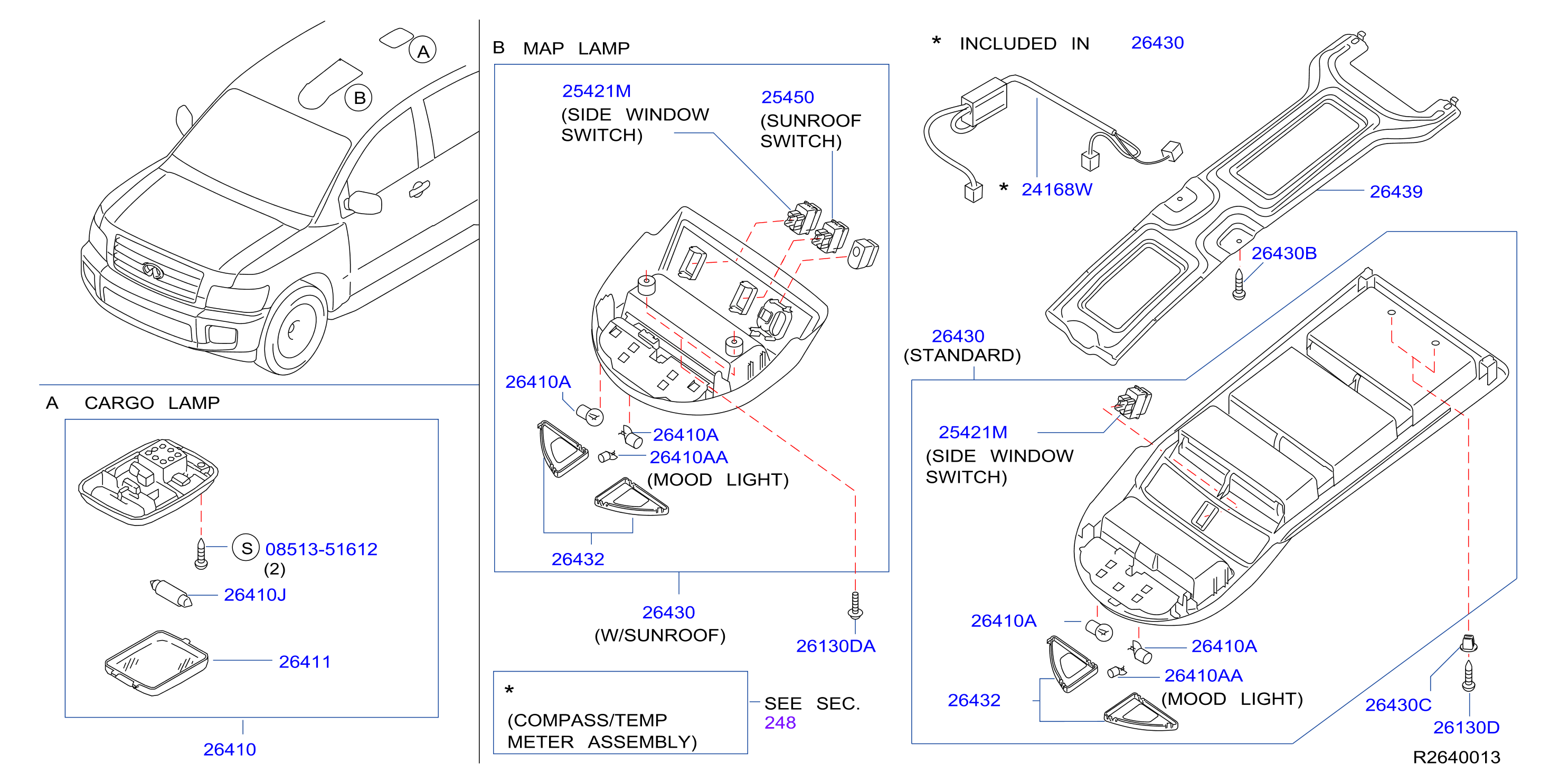 Diagram ROOM LAMP for your 2020 Nissan Titan   