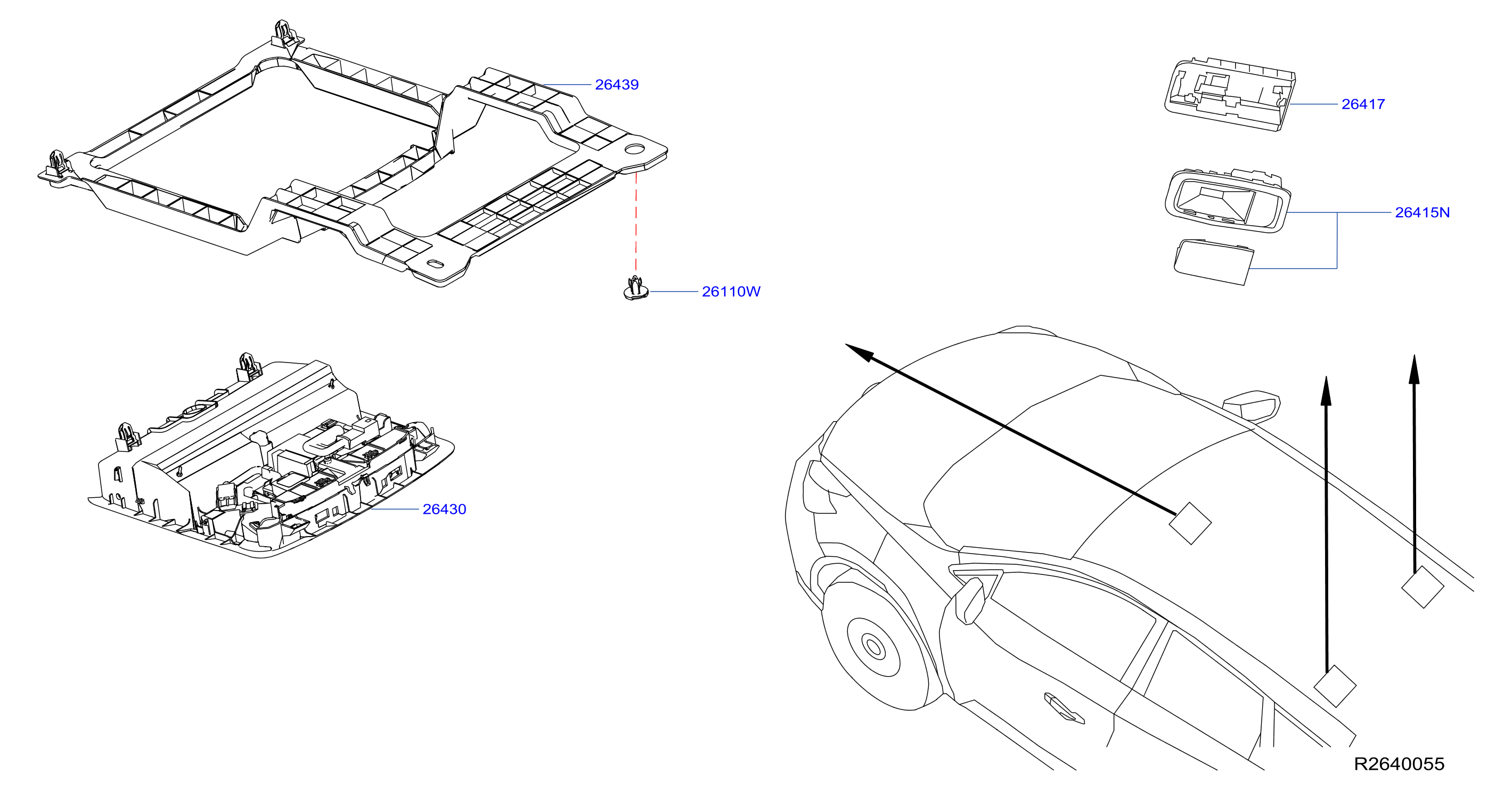 Diagram ROOM LAMP for your Nissan Murano  