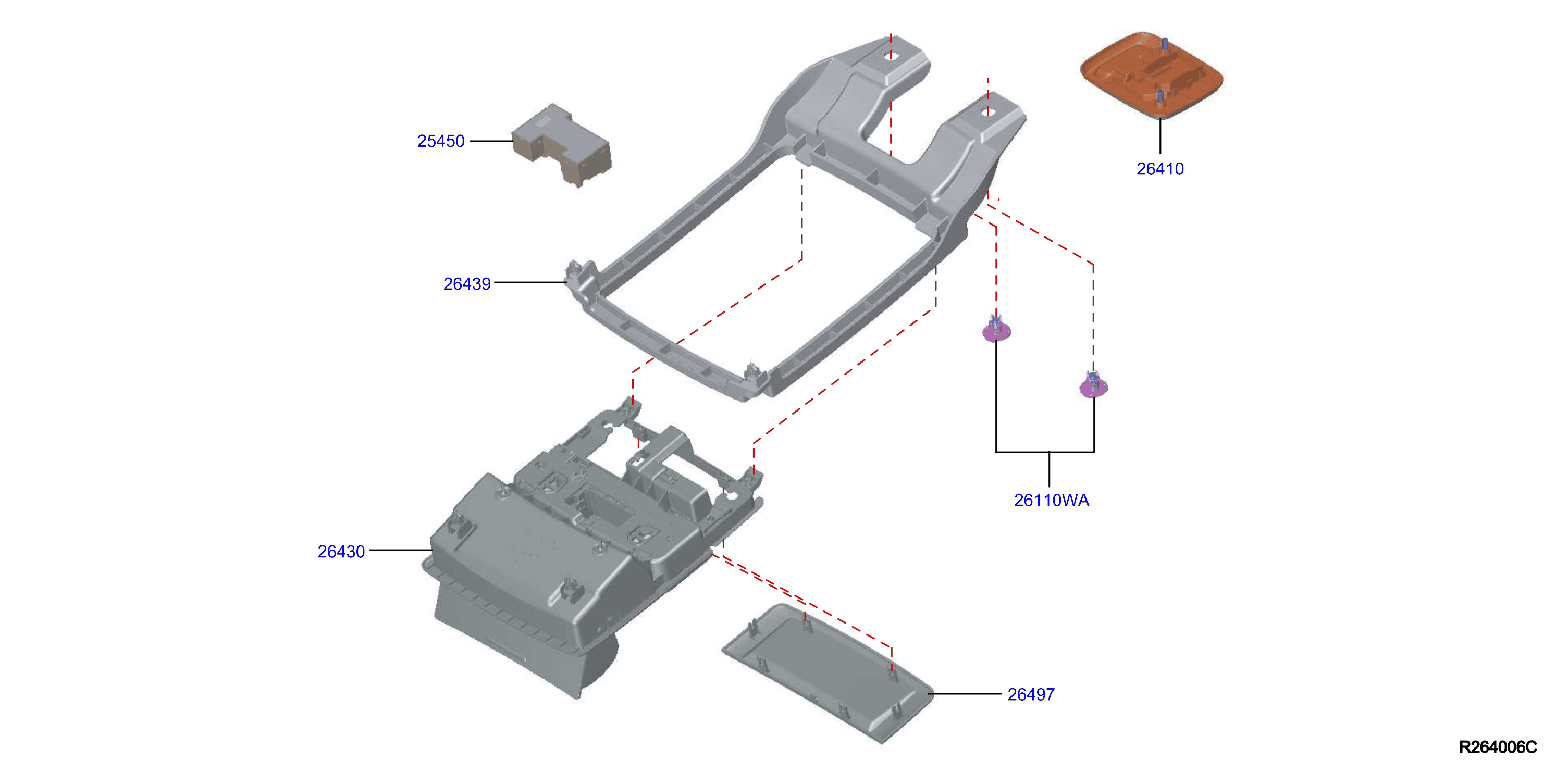 Diagram ROOM LAMP for your 2015 Nissan Xterra   