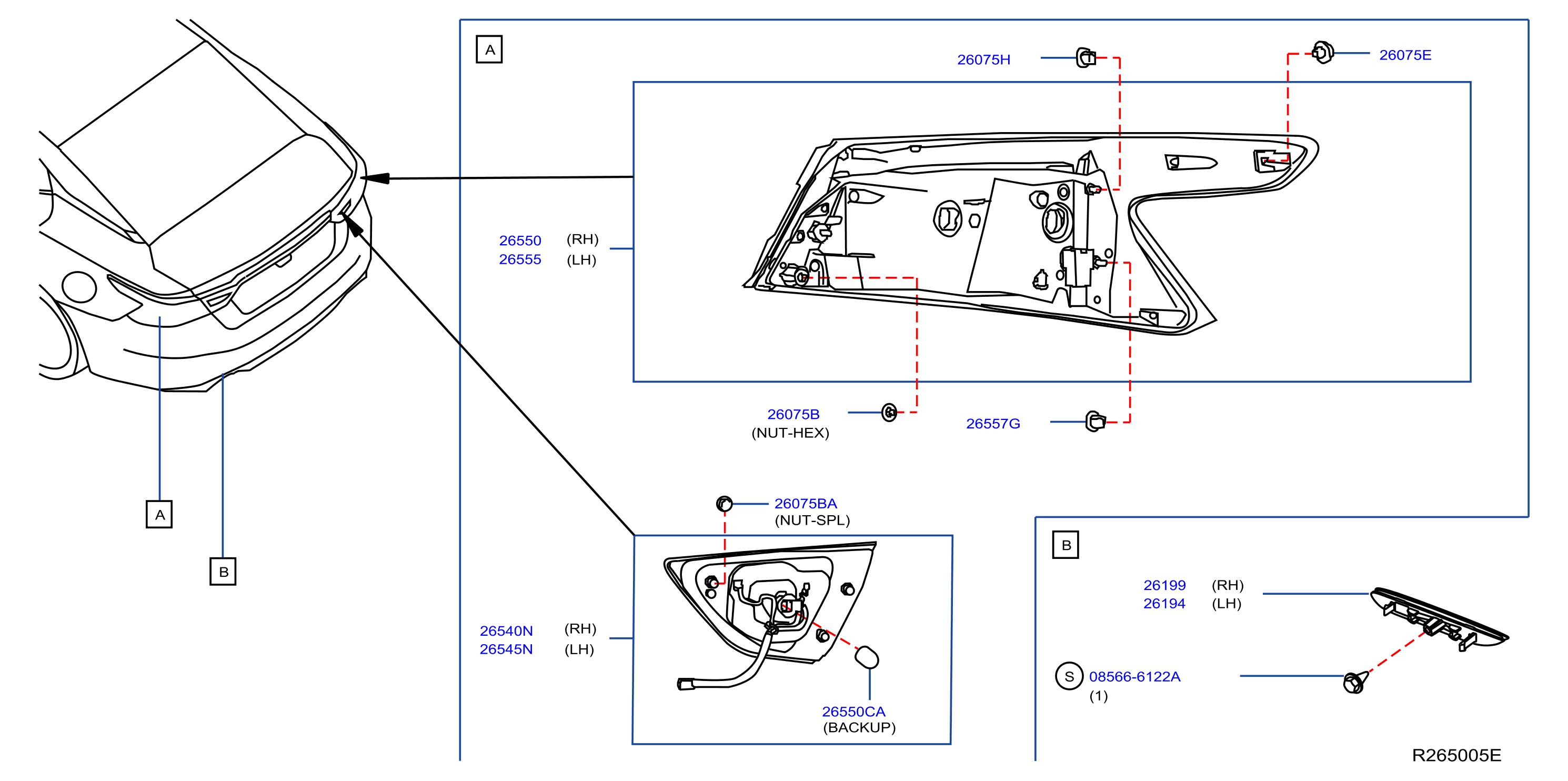 Diagram REAR COMBINATION LAMP for your 2015 Nissan Versa Note   