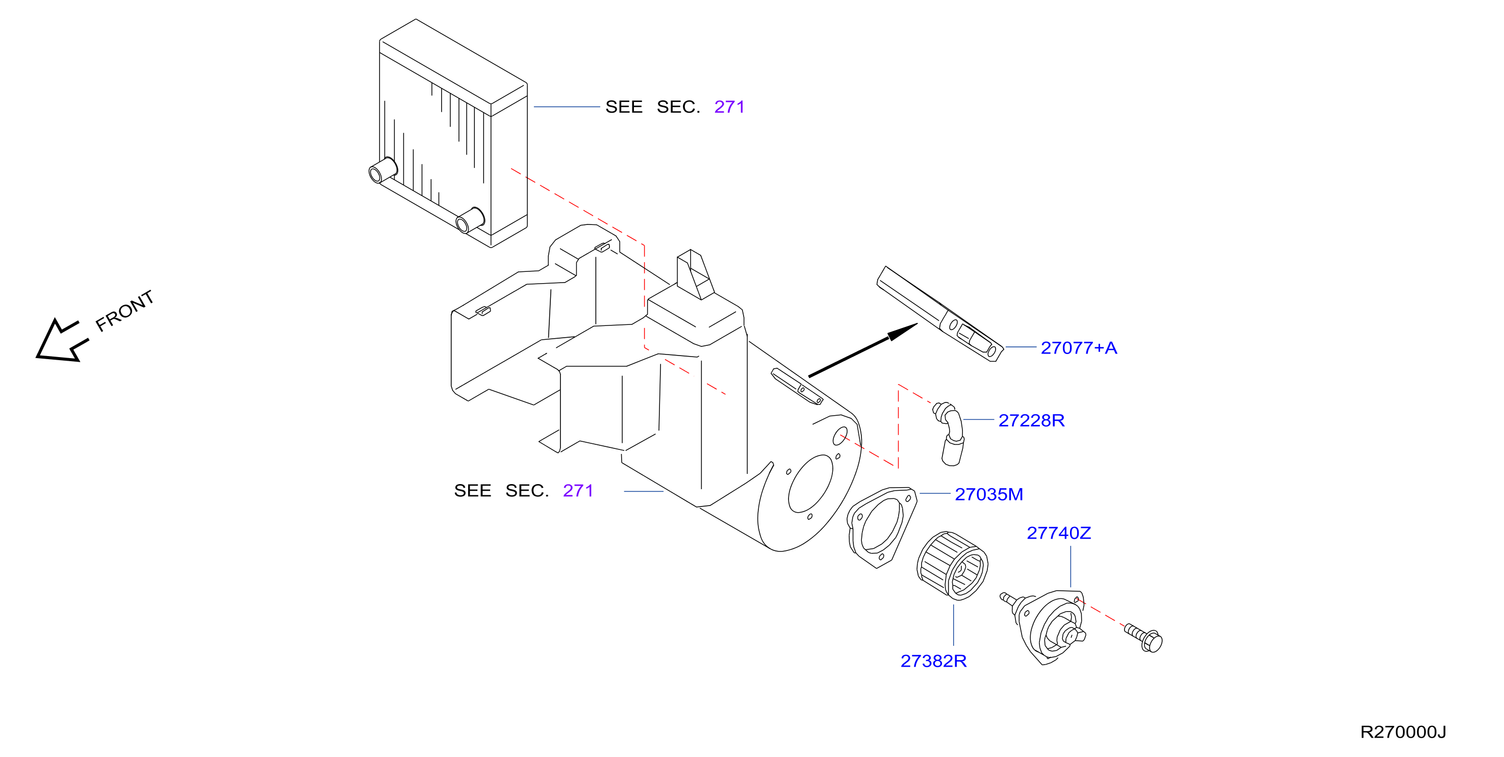 Nissan Quest Hvac blower motor resistor - 27150-2Z010 | NISSAN, VAN NUYS CA