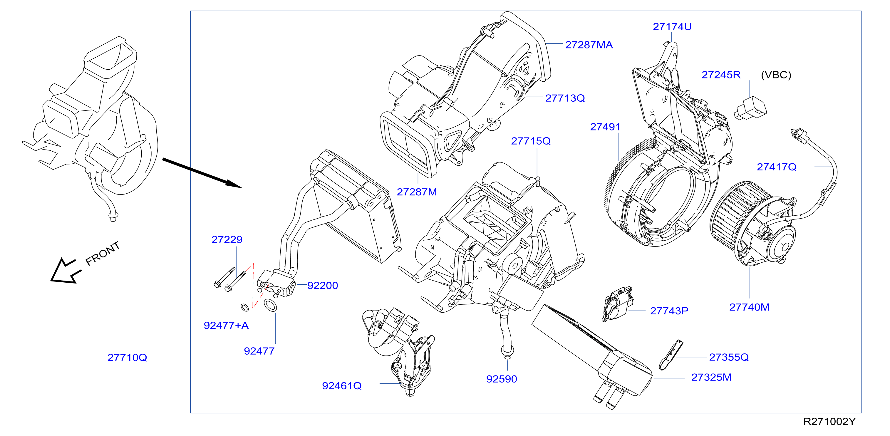 Diagram COOLING UNIT for your Nissan