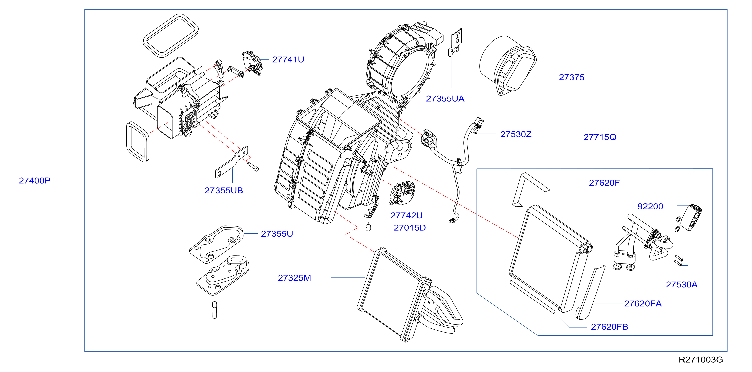 Diagram COOLING UNIT for your Nissan NV3500  