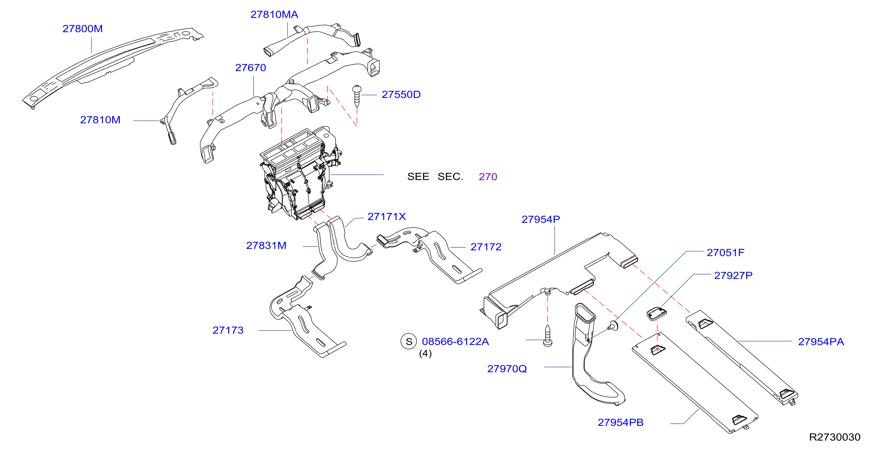 Diagram BOQUILLA Y CONDUCTO for your 2015 Nissan Maxima   