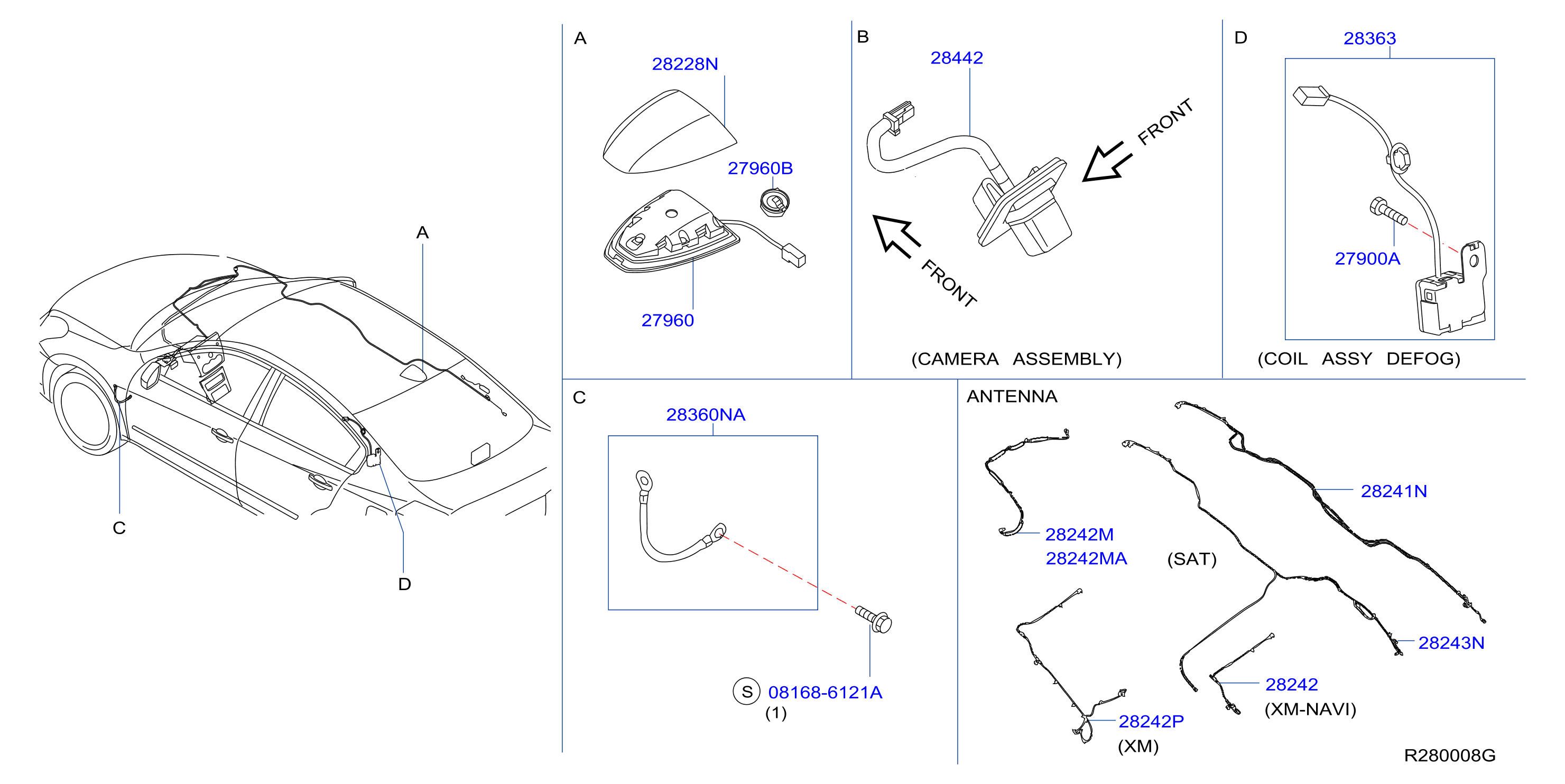 Diagram AUDIO & VISUAL for your 2010 Nissan Altima   