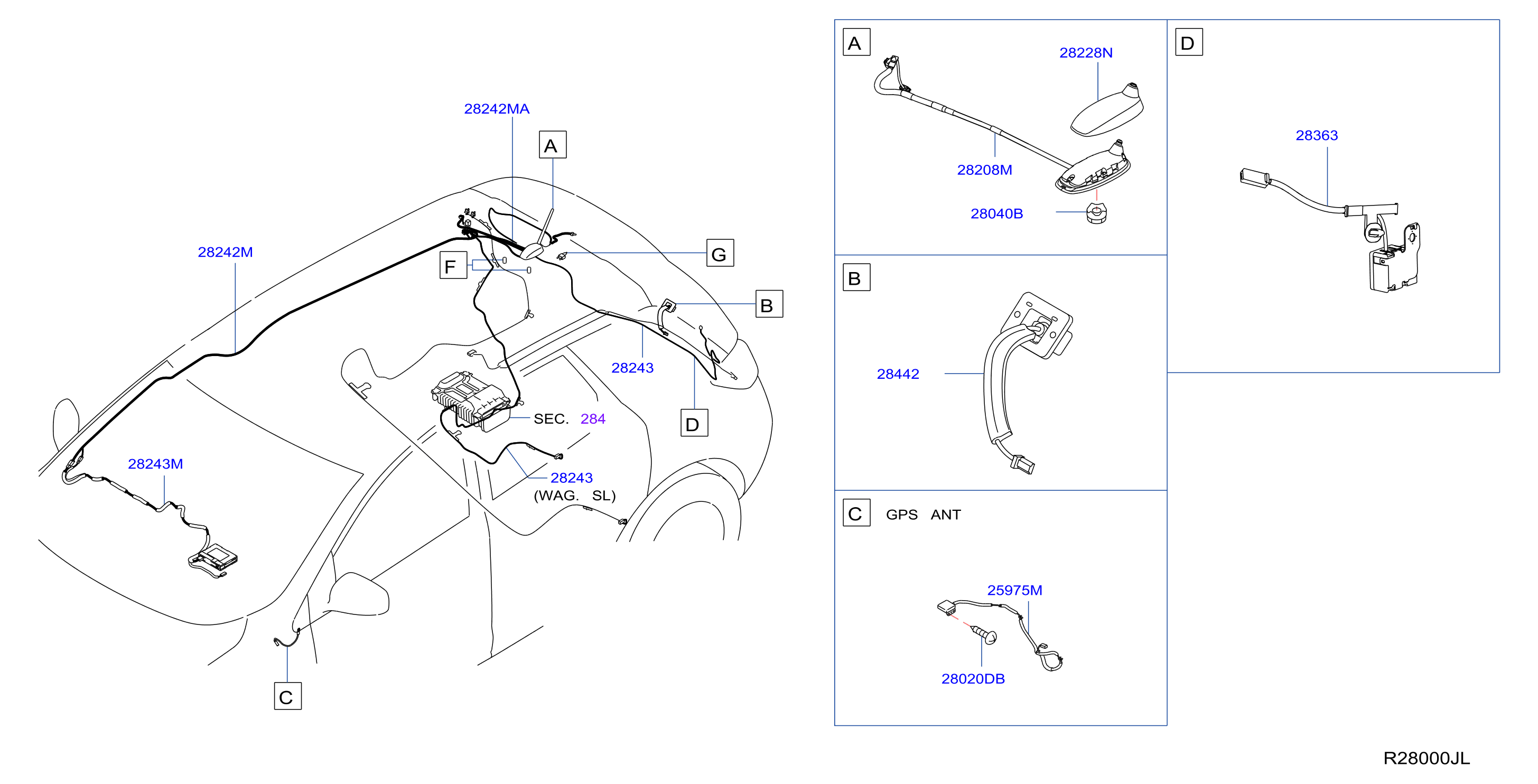 Diagram AUDIO & VISUAL for your Nissan