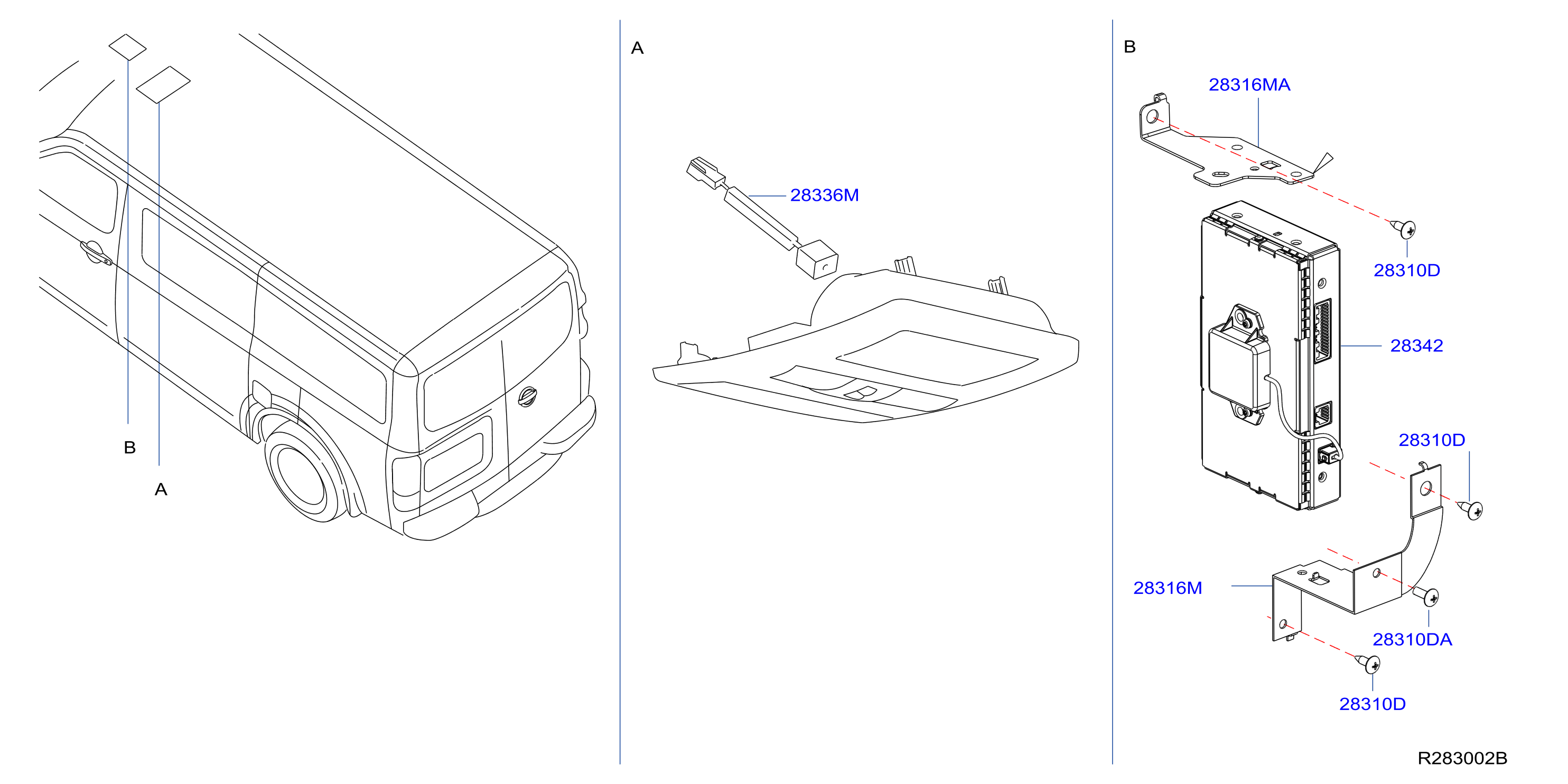 Diagram TELEPHONE & DATA COMMUNICATION for your 2002 Nissan Frontier   