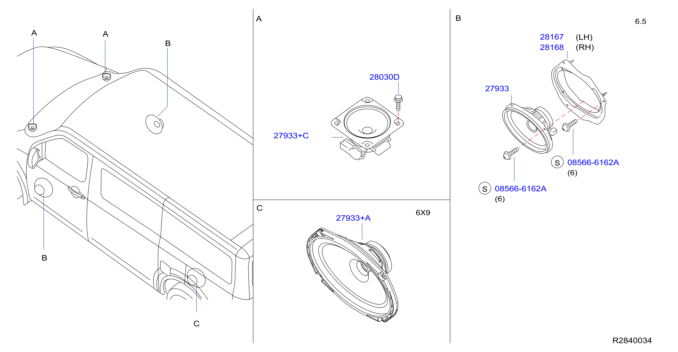 Diagram SPEAKER for your 2013 Nissan