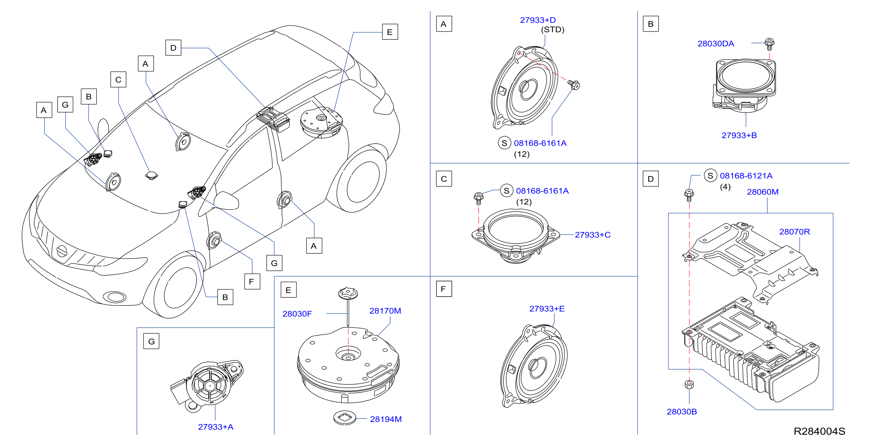 Diagram SPEAKER for your Nissan Murano  